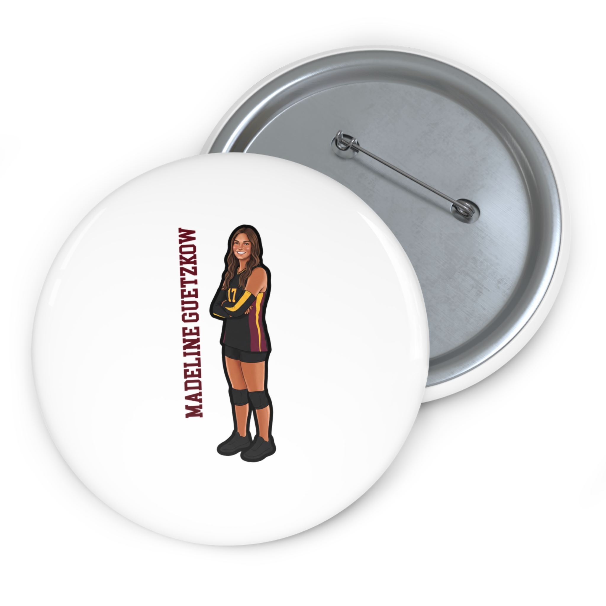 Game Day Pin — character_name_vertical in Classic