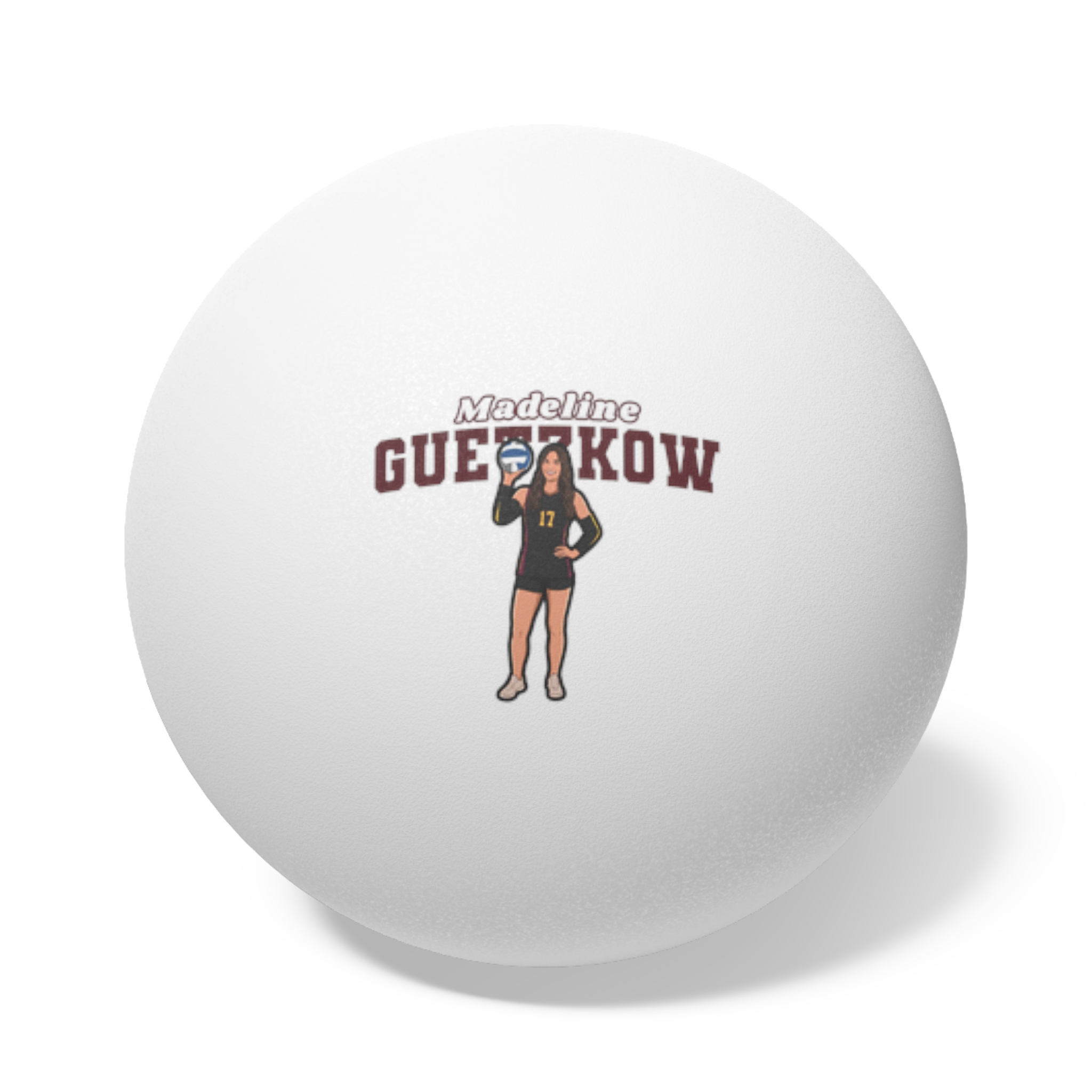 Ping Pong Balls, 6 pcs — character_name_arch in White