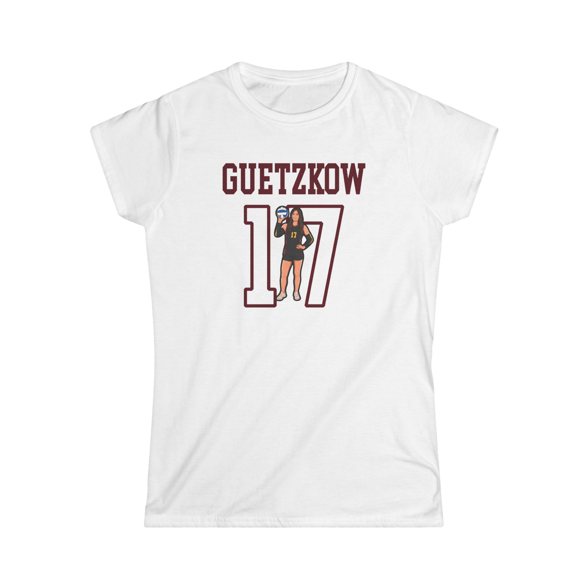 Women's Softstyle Tee — character_shirsey in White