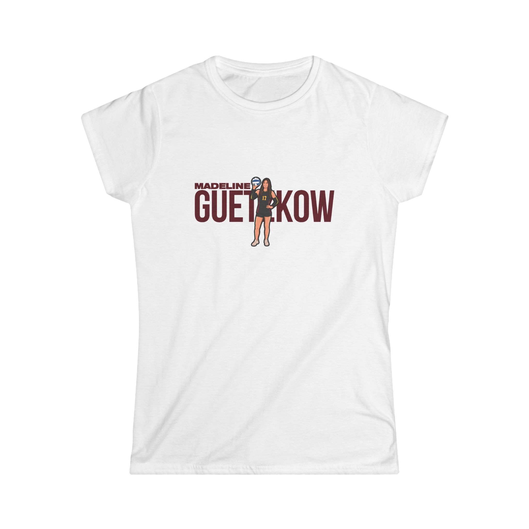 Women's Softstyle Tee — character_player_name in White