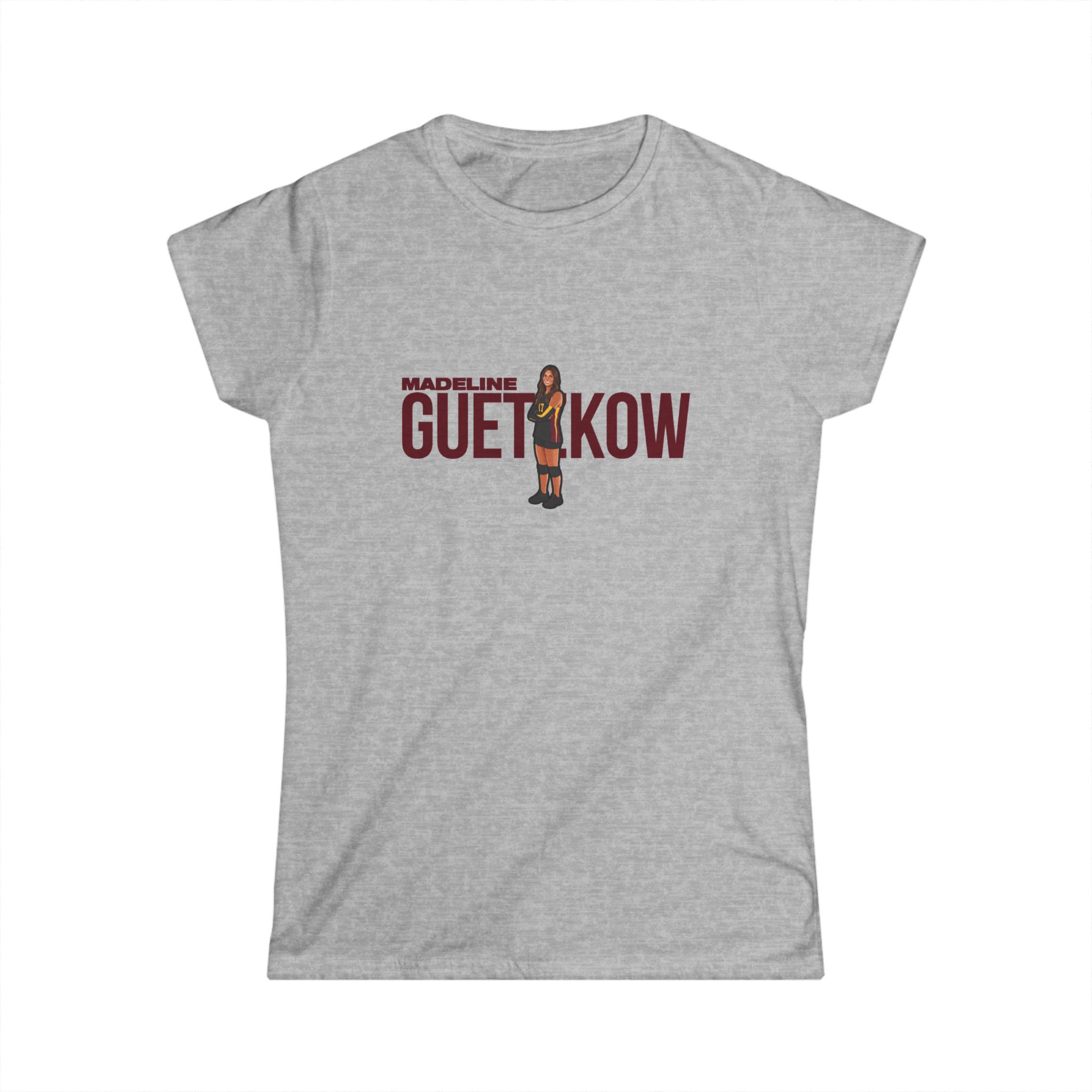Women's Softstyle Tee — character_player_name in Grey