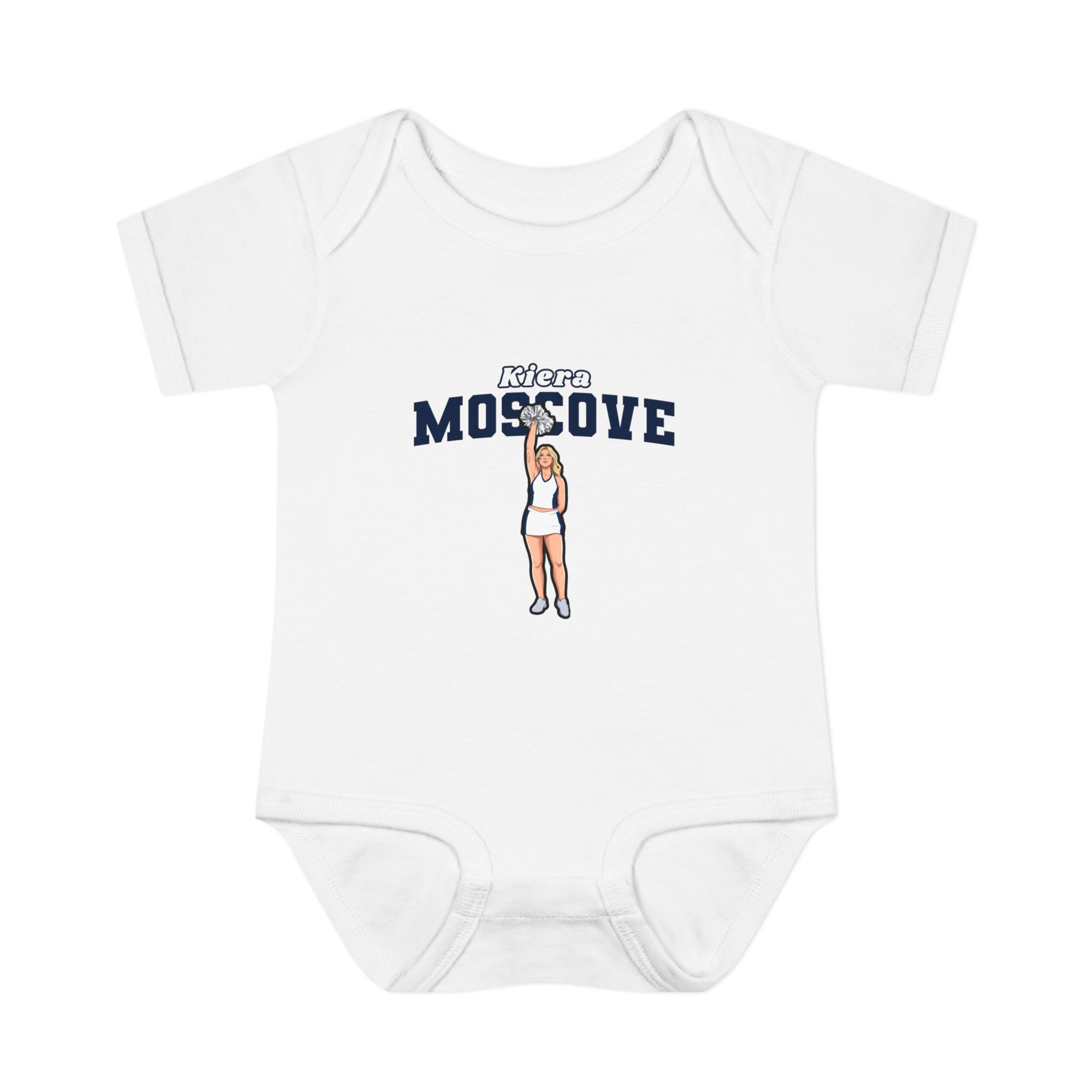Baby Onesie — character_name_arch in White