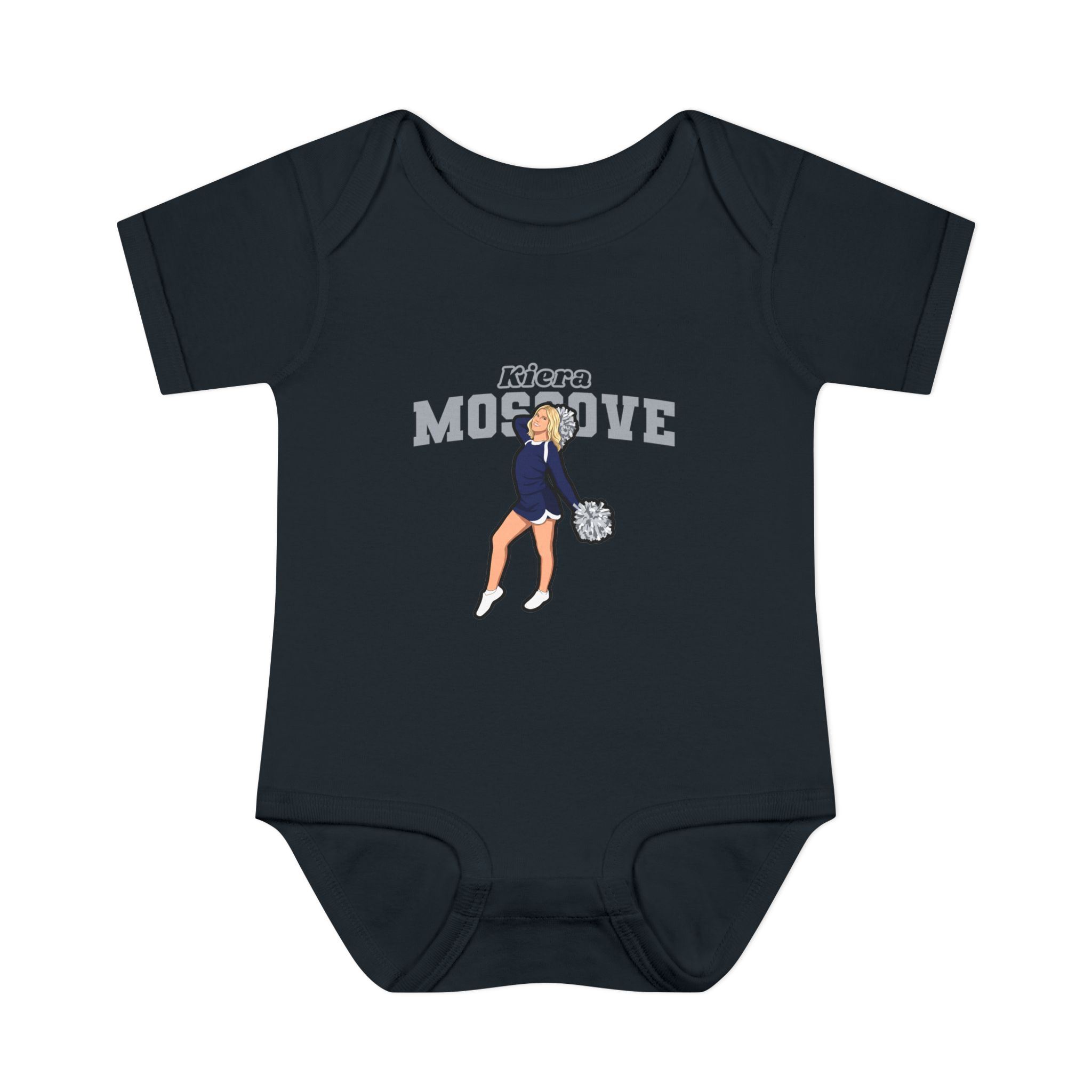 Baby Onesie — character_name_arch in Black