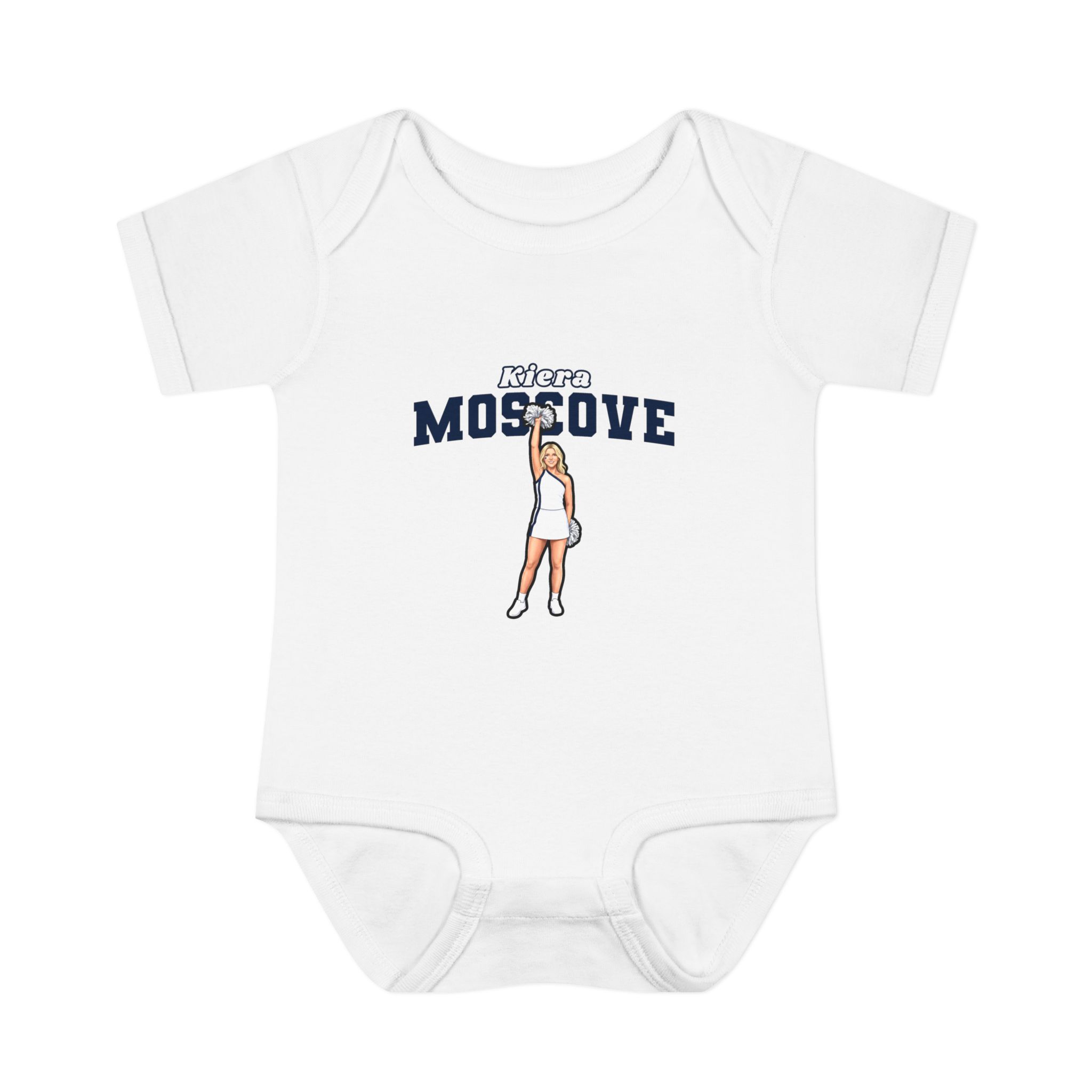 Baby Onesie — character_name_arch in White