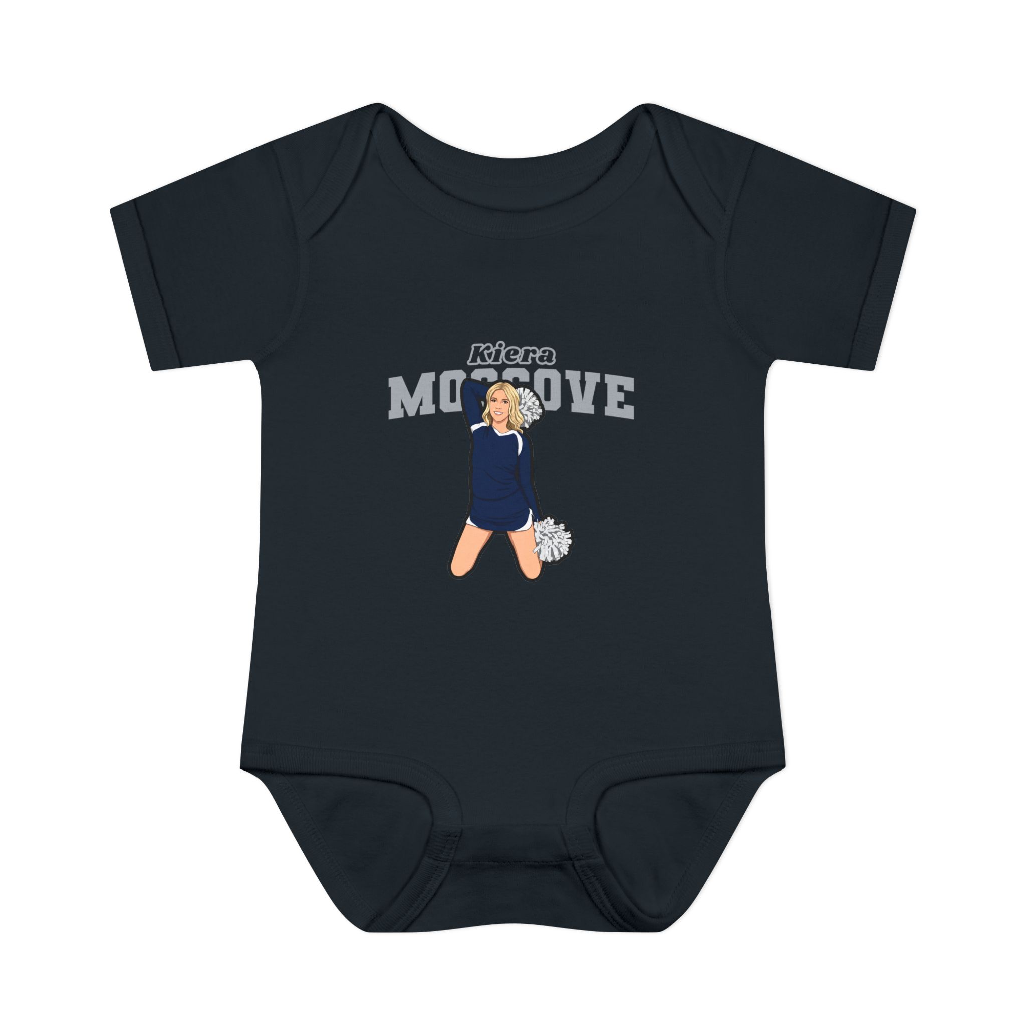 Baby Onesie — character_name_arch in Black