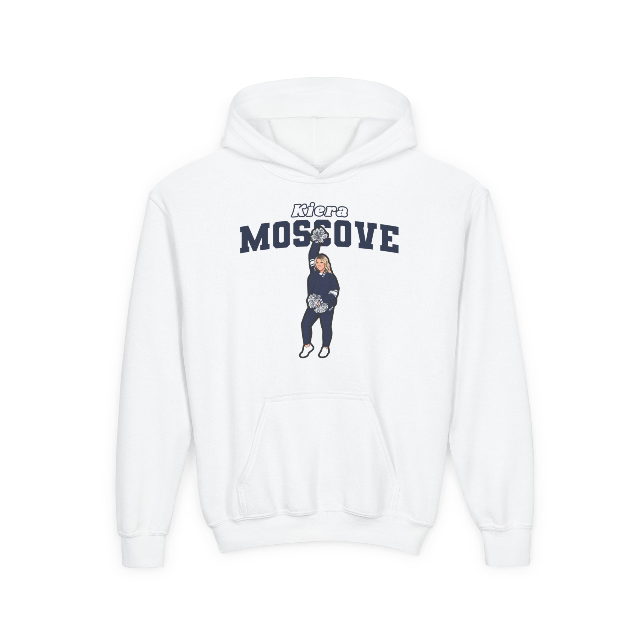Youth Hoodie — character_name_arch in White