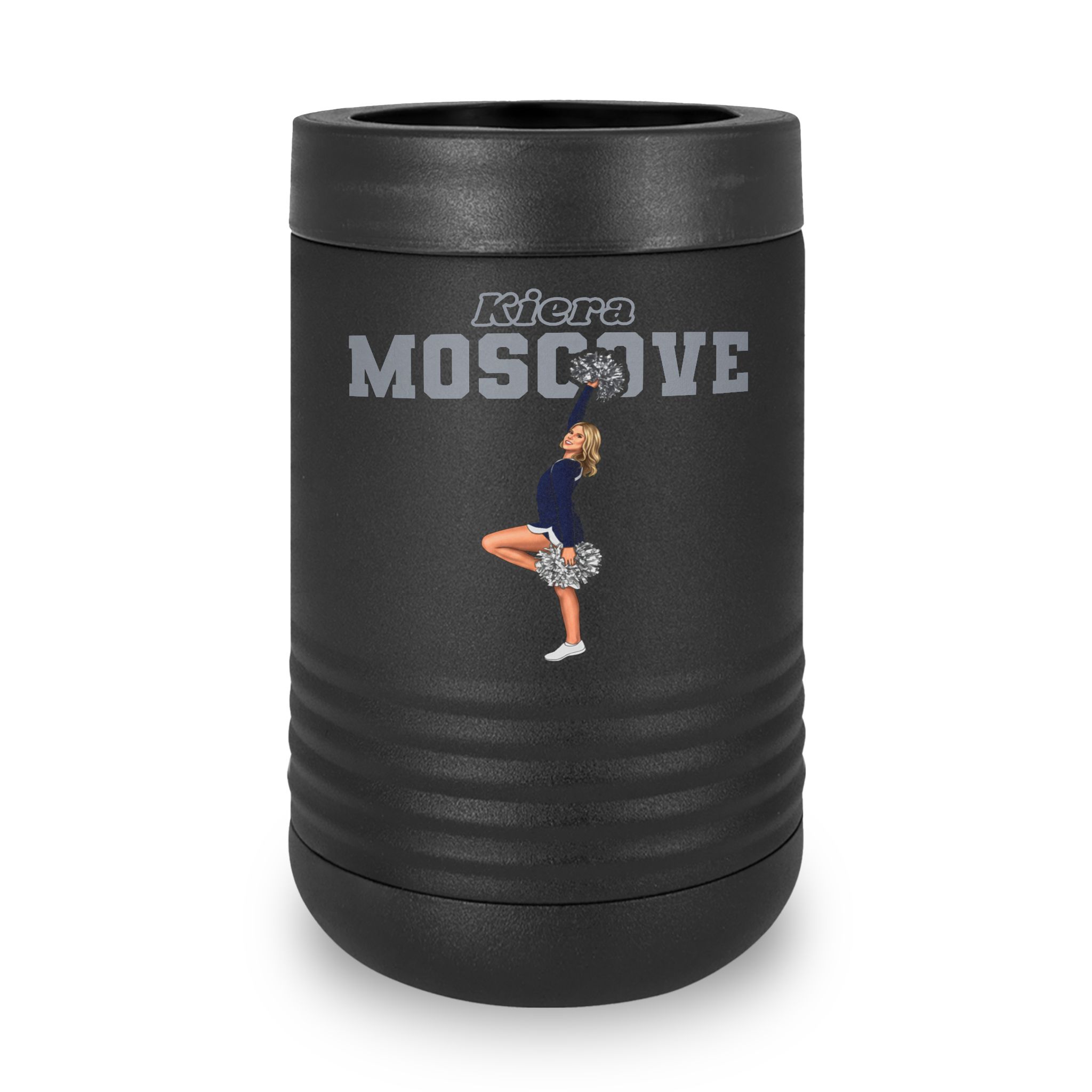 Stainless Can Cooler — character_name_arch in Black
