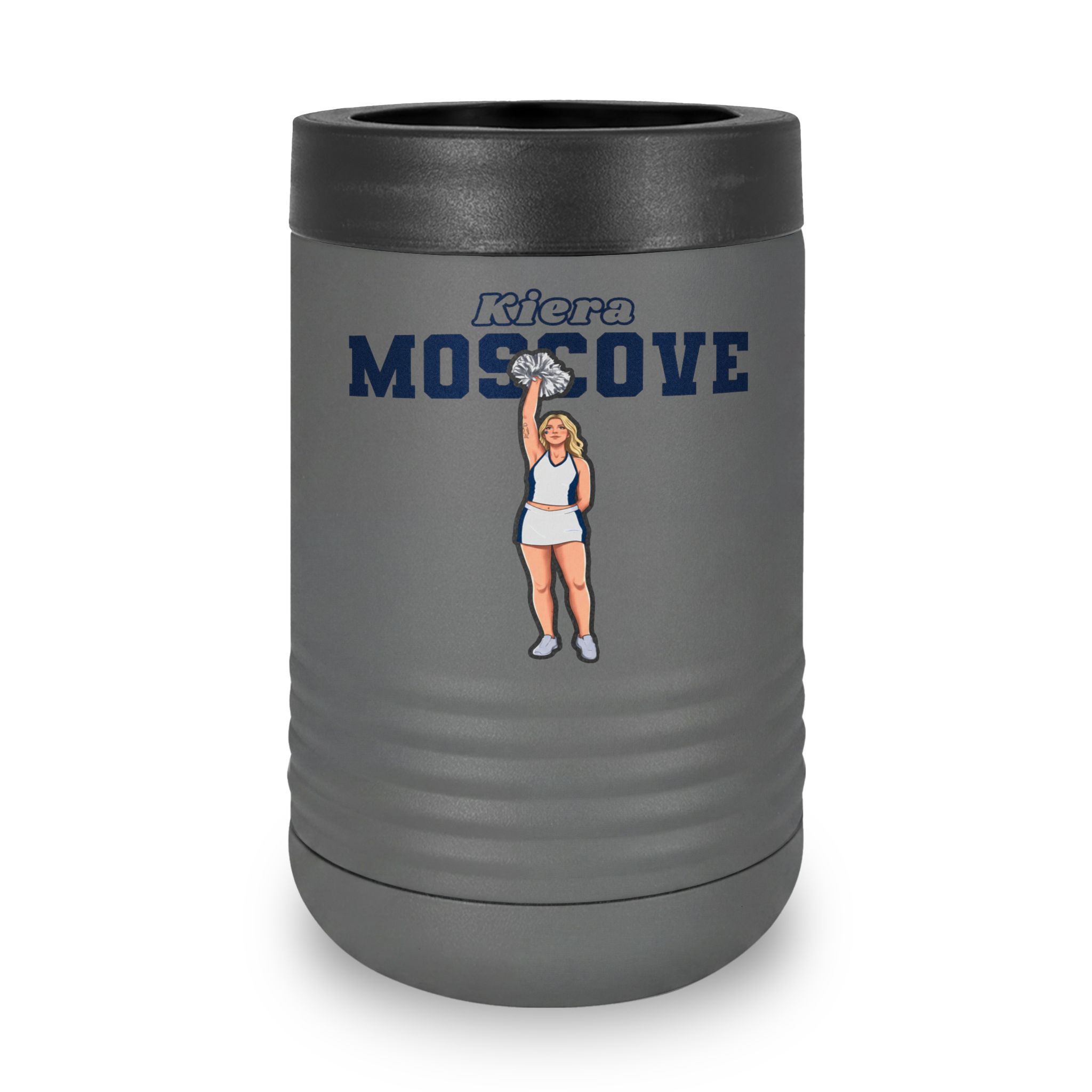 Stainless Can Cooler — character_name_arch in Grey
