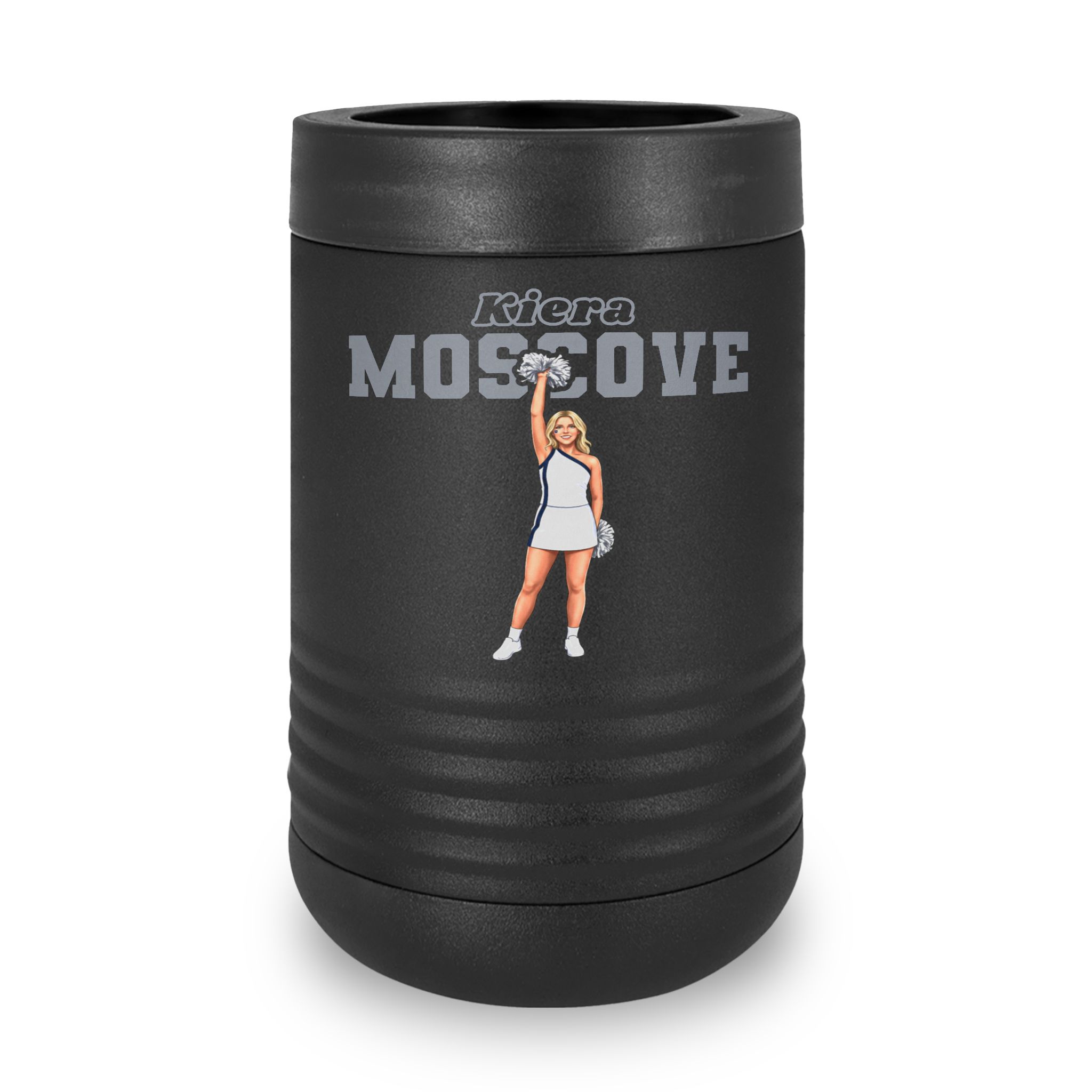 Stainless Can Cooler — character_name_arch in Black