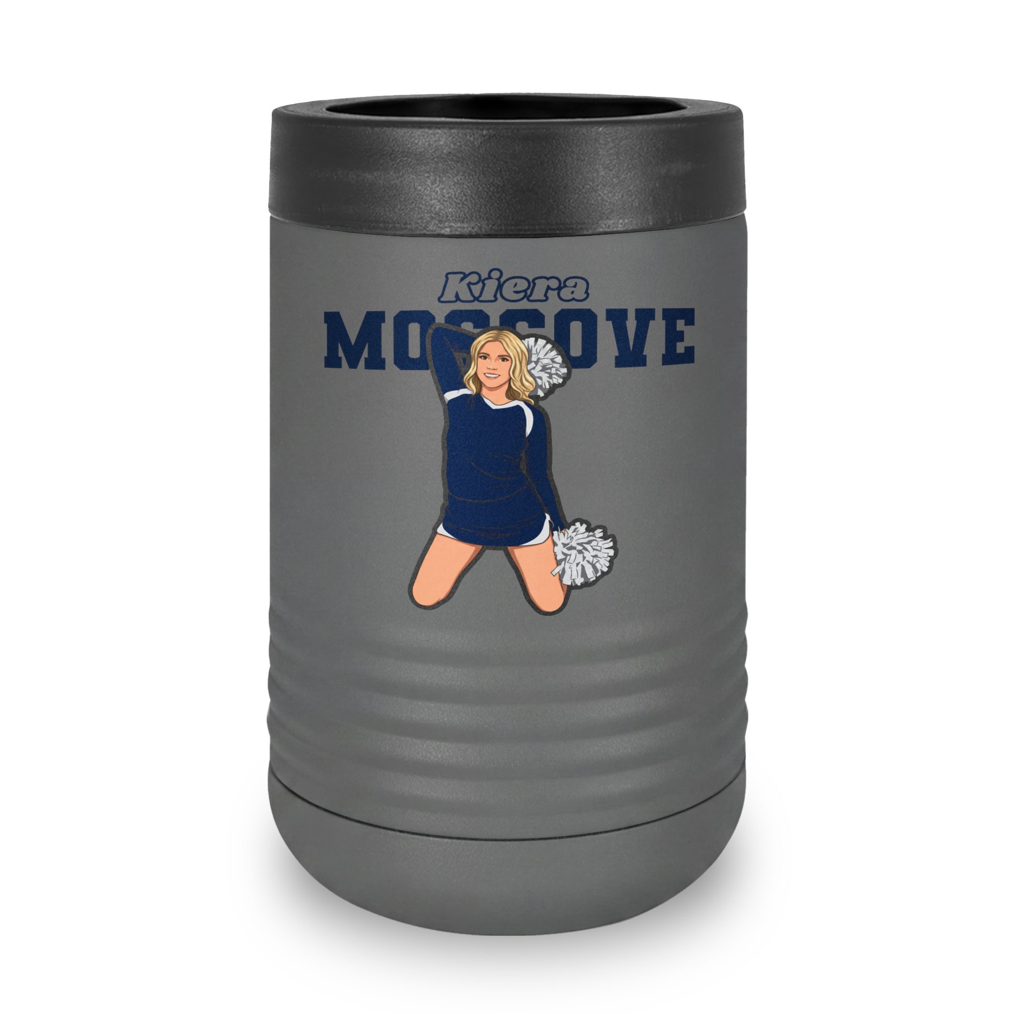 Stainless Can Cooler — character_name_arch in Grey