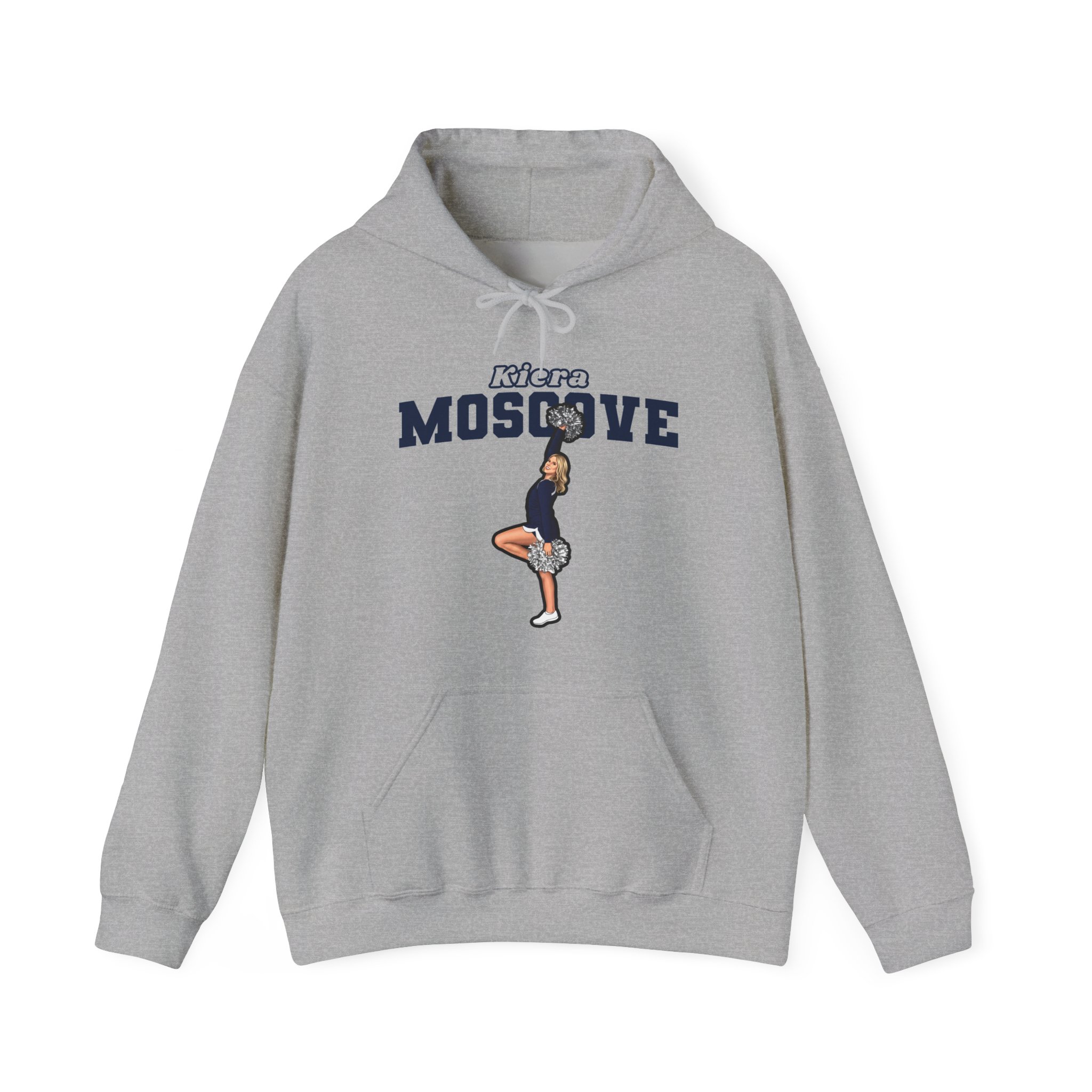 Hoodie — character_name_arch in Grey