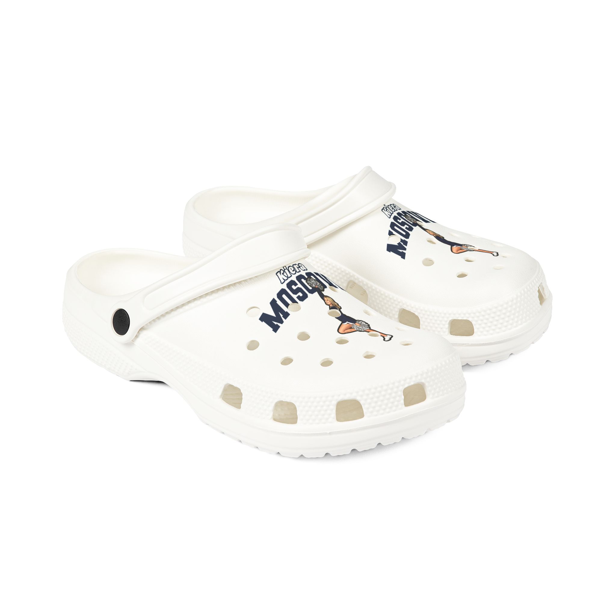 Rubber Clogs — character_name_arch in White