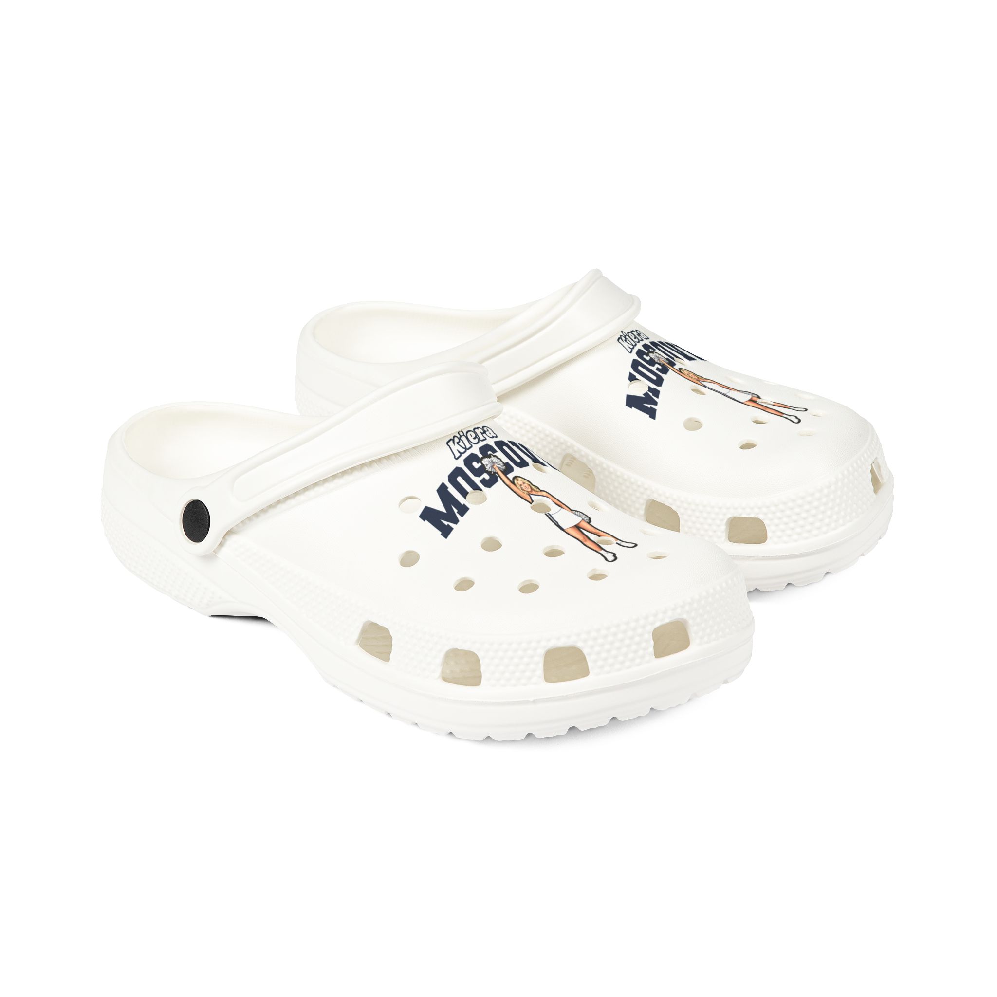 Rubber Clogs — character_name_arch in White