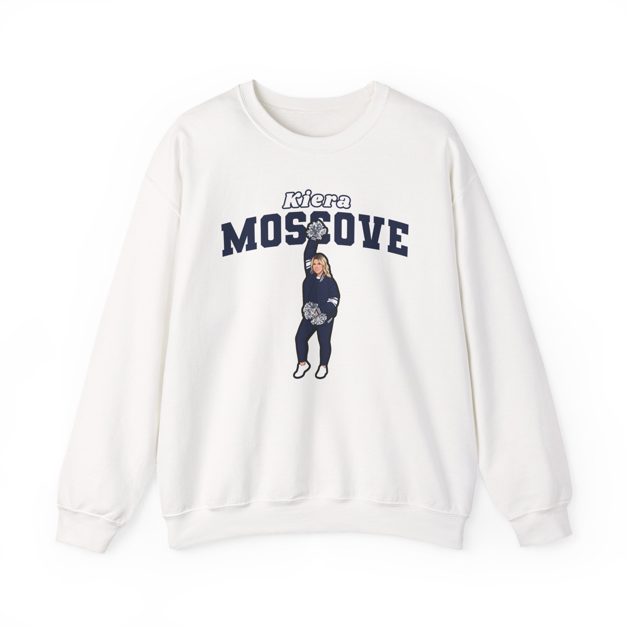 Crewneck Sweatshirt — character_name_arch in White