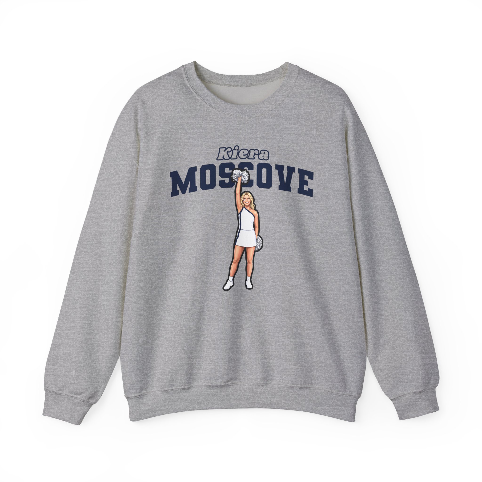 Crewneck Sweatshirt — character_name_arch in Grey
