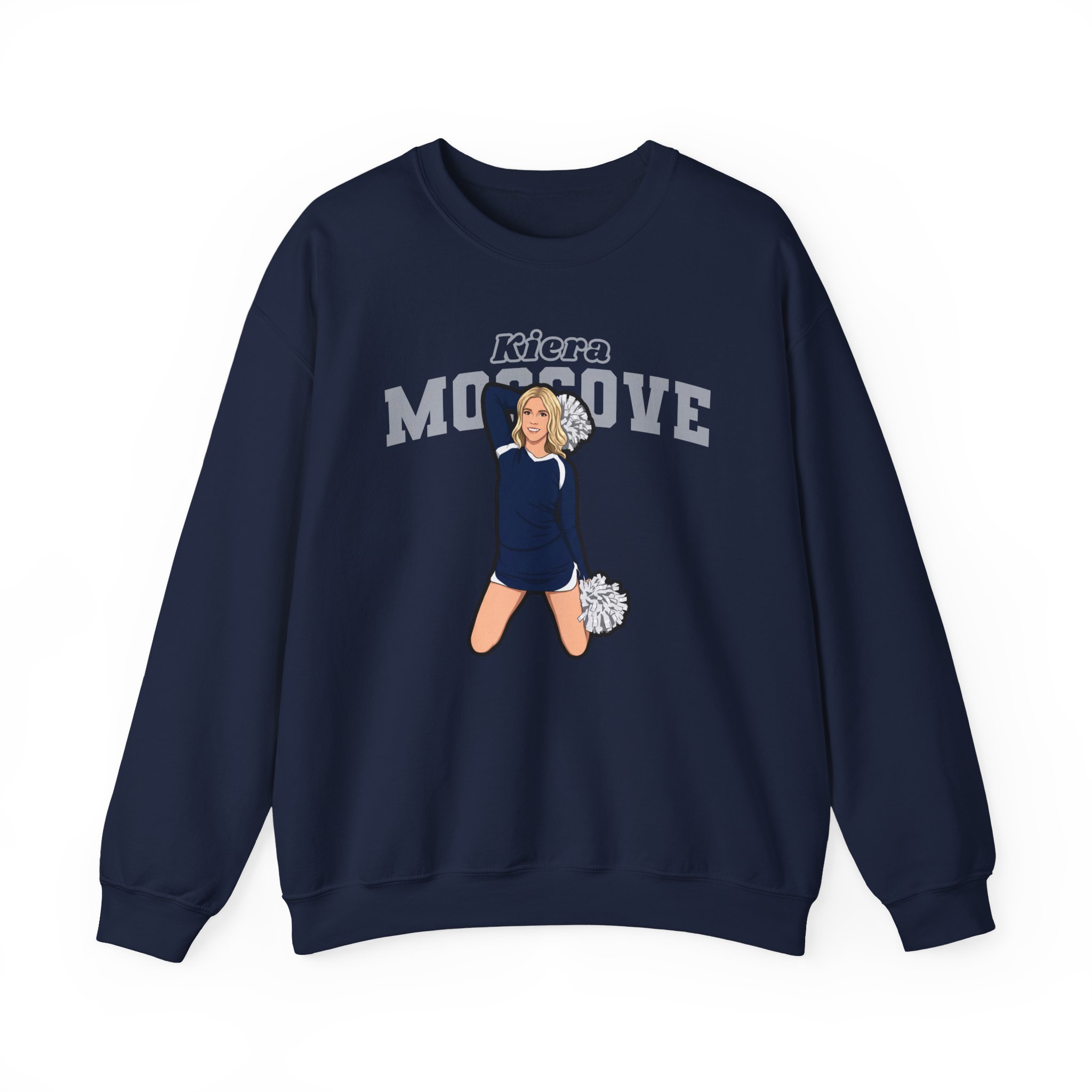Crewneck Sweatshirt — character_name_arch in Navy