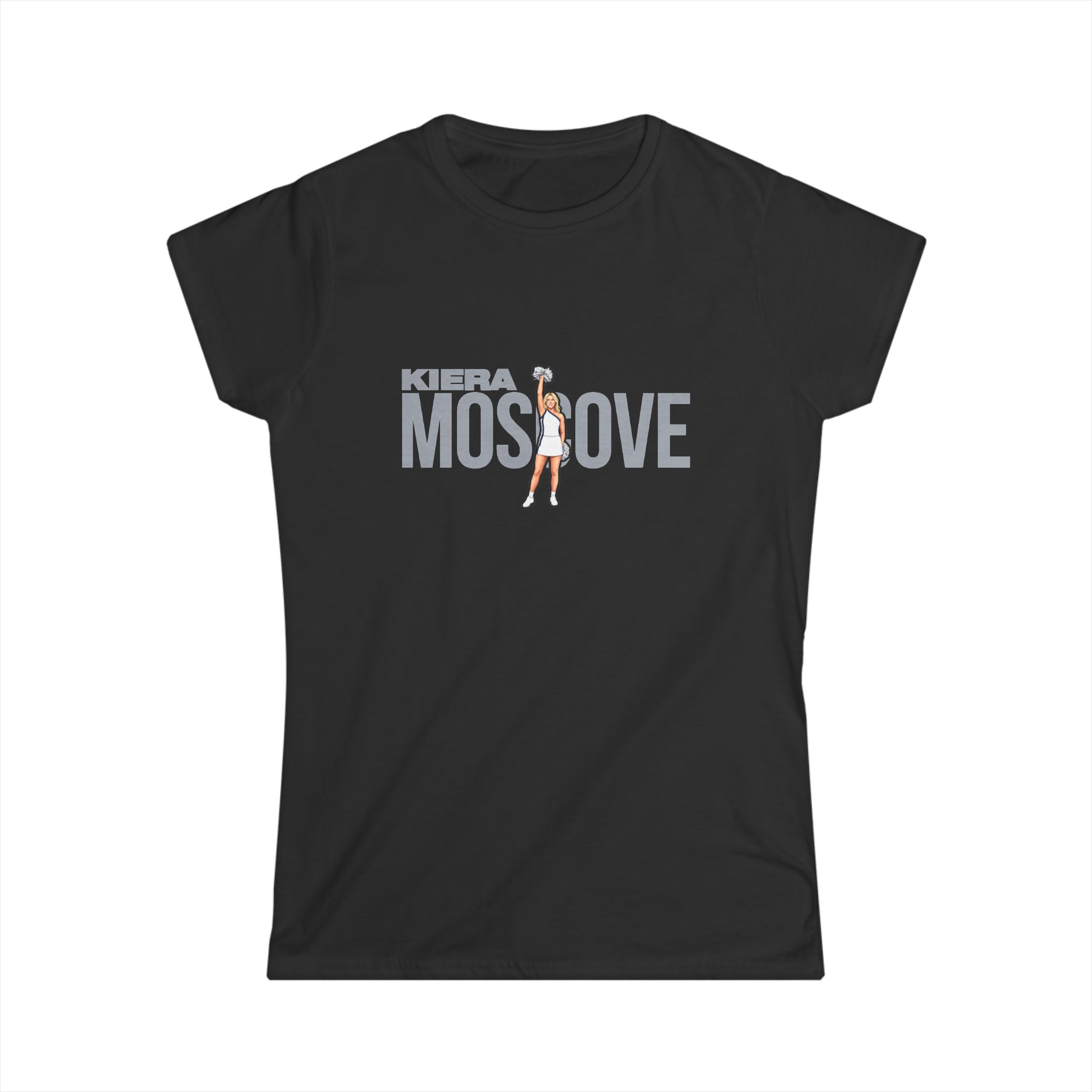 Women's Softstyle Tee — character_player_name in Black