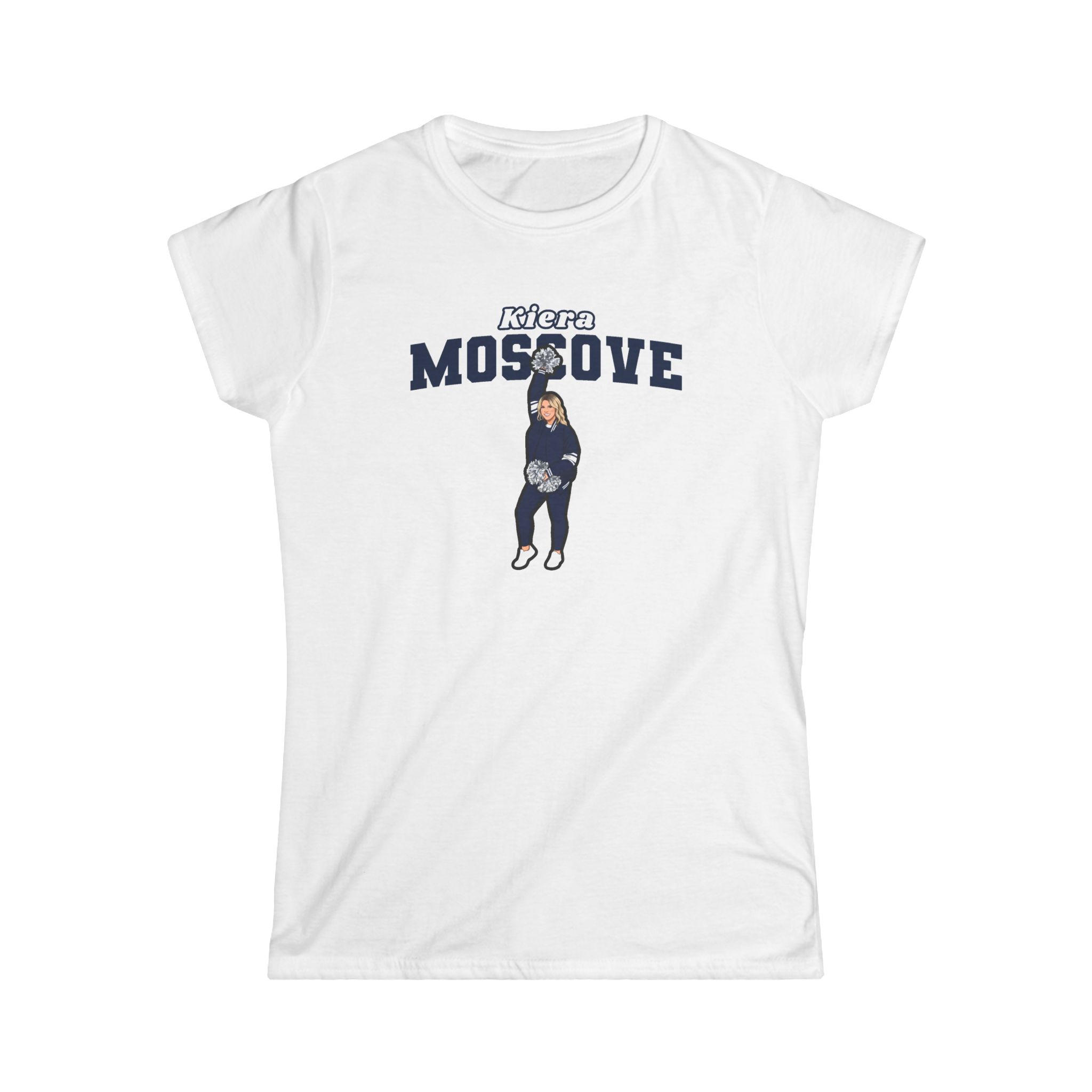 Women's Softstyle Tee — character_name_arch in White