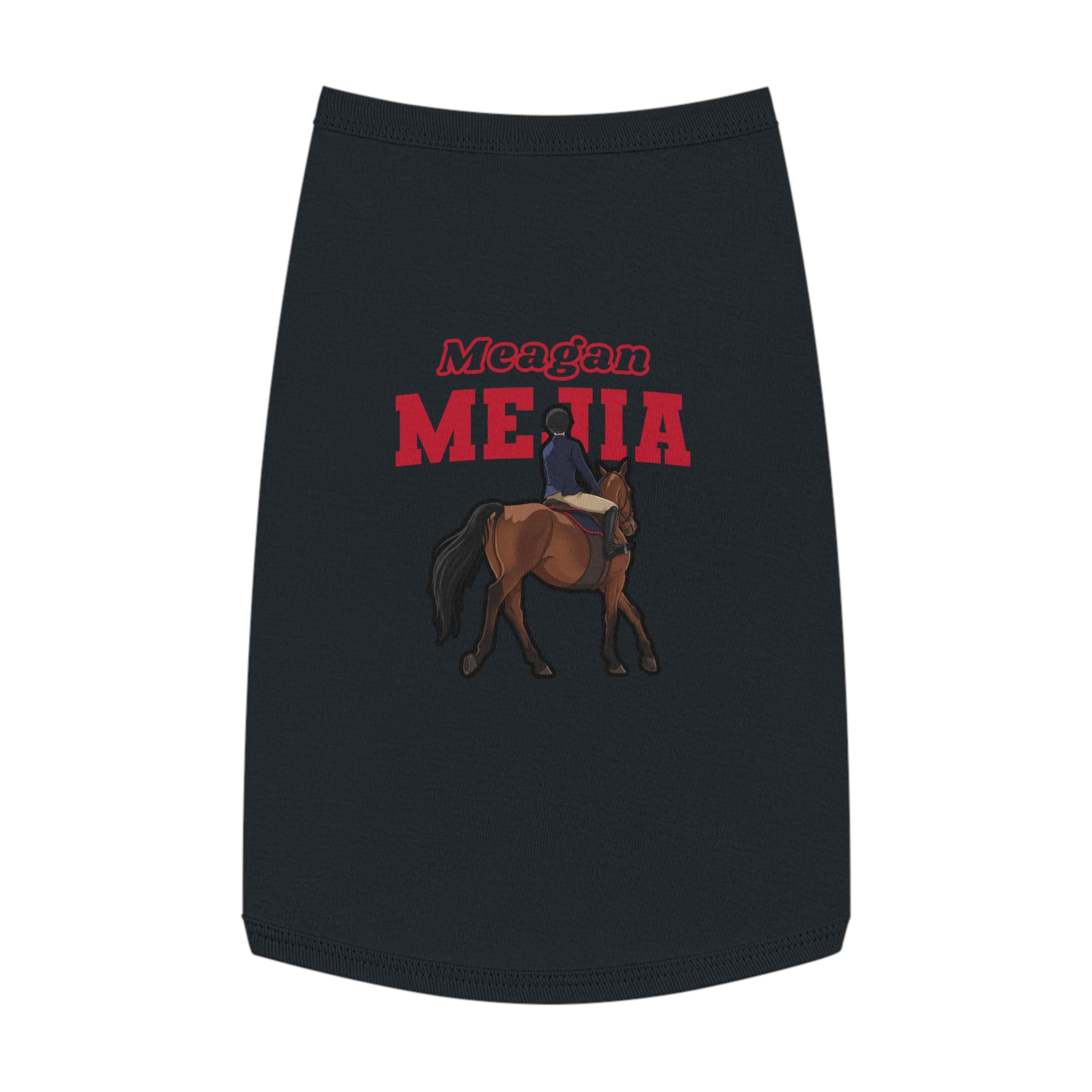 Pet Tank Top — character_name_arch in Black