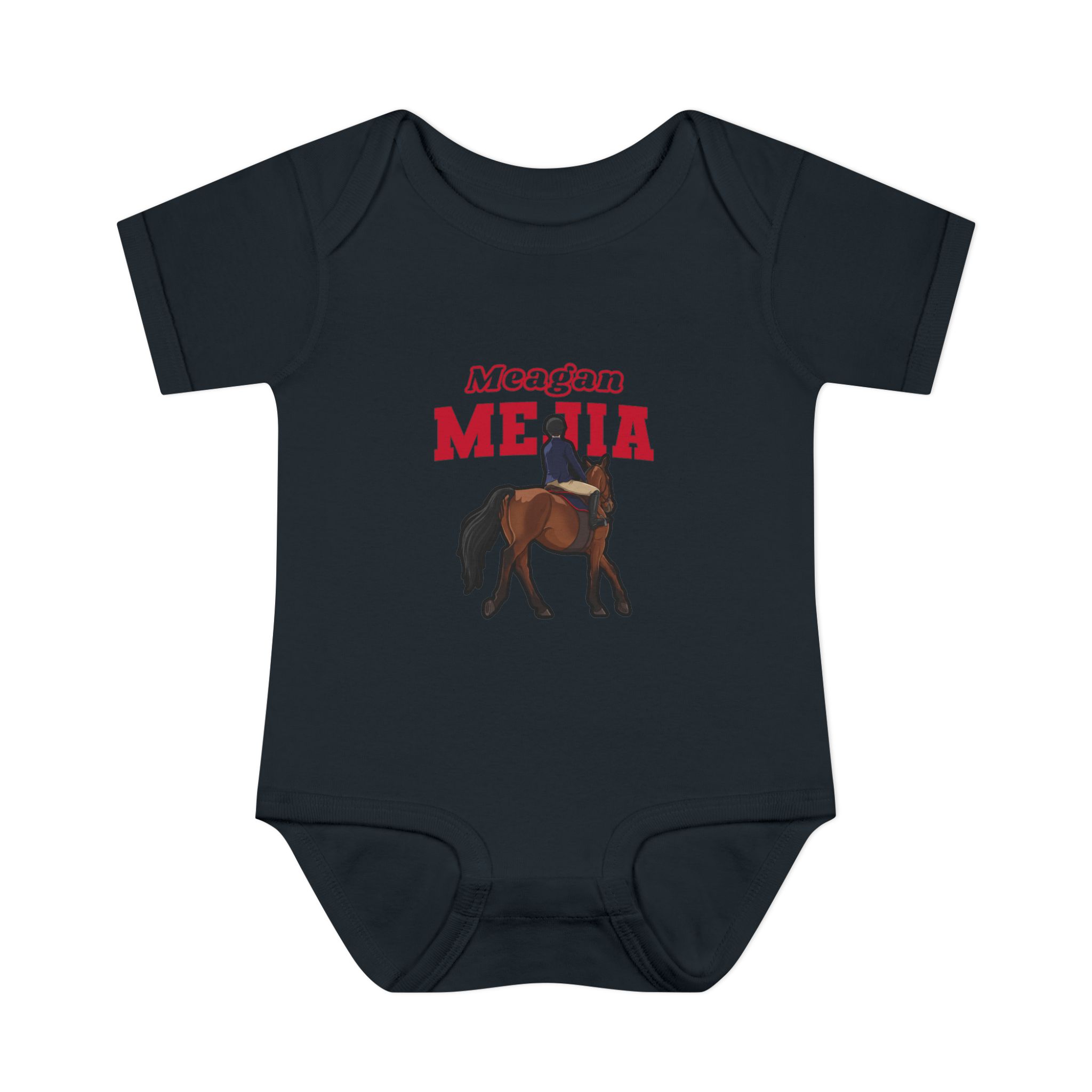 Baby Onesie — character_name_arch in Black