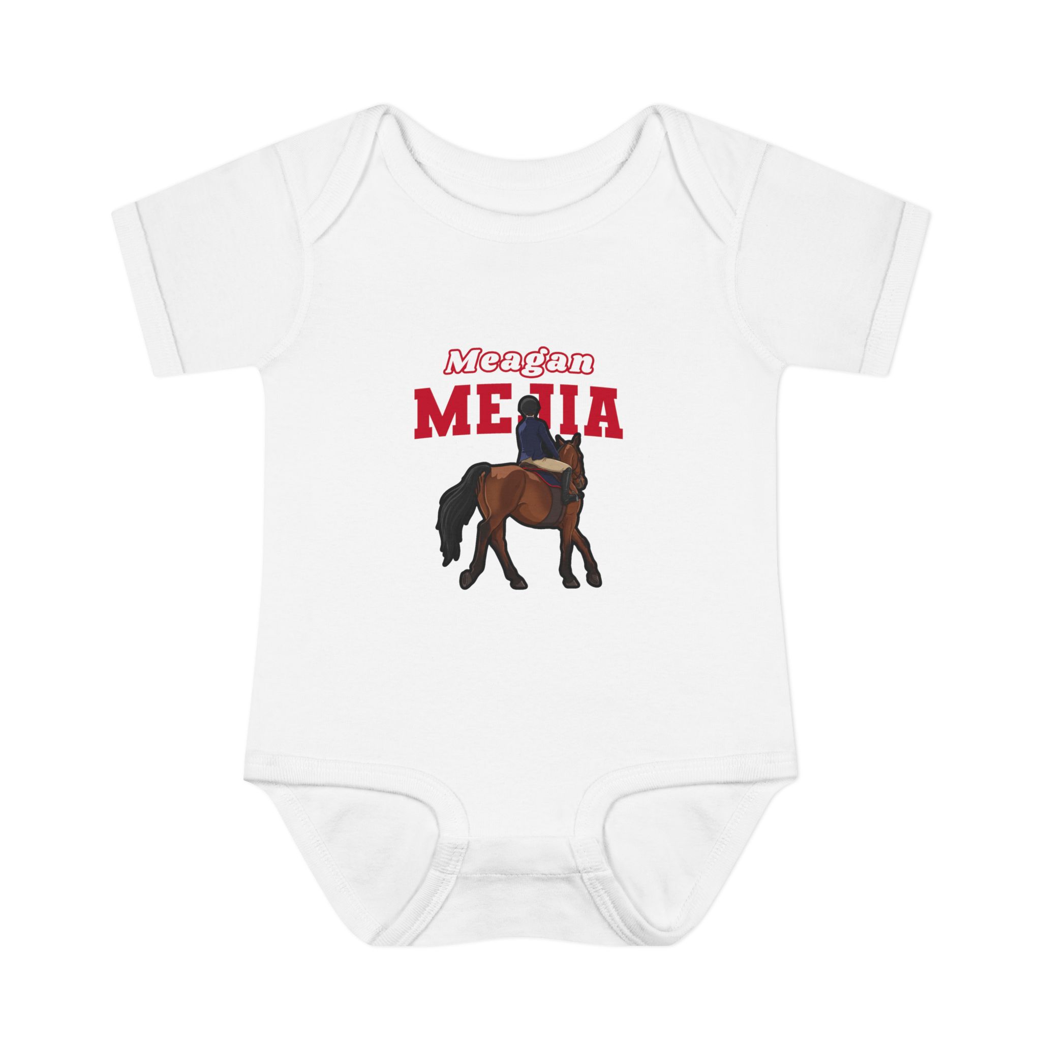 Baby Onesie — character_name_arch in White