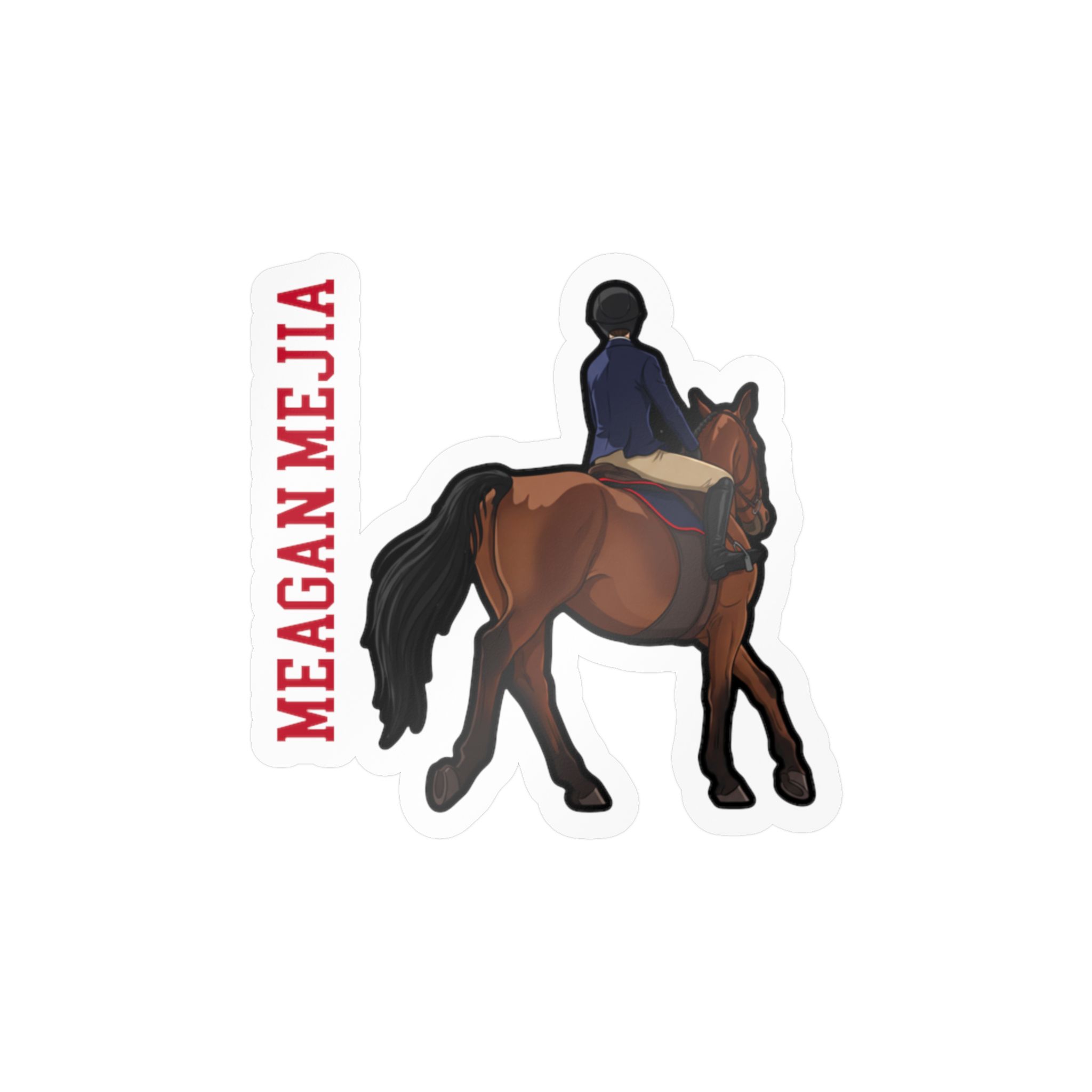 Vinyl Sticker — character_name_vertical in Classic