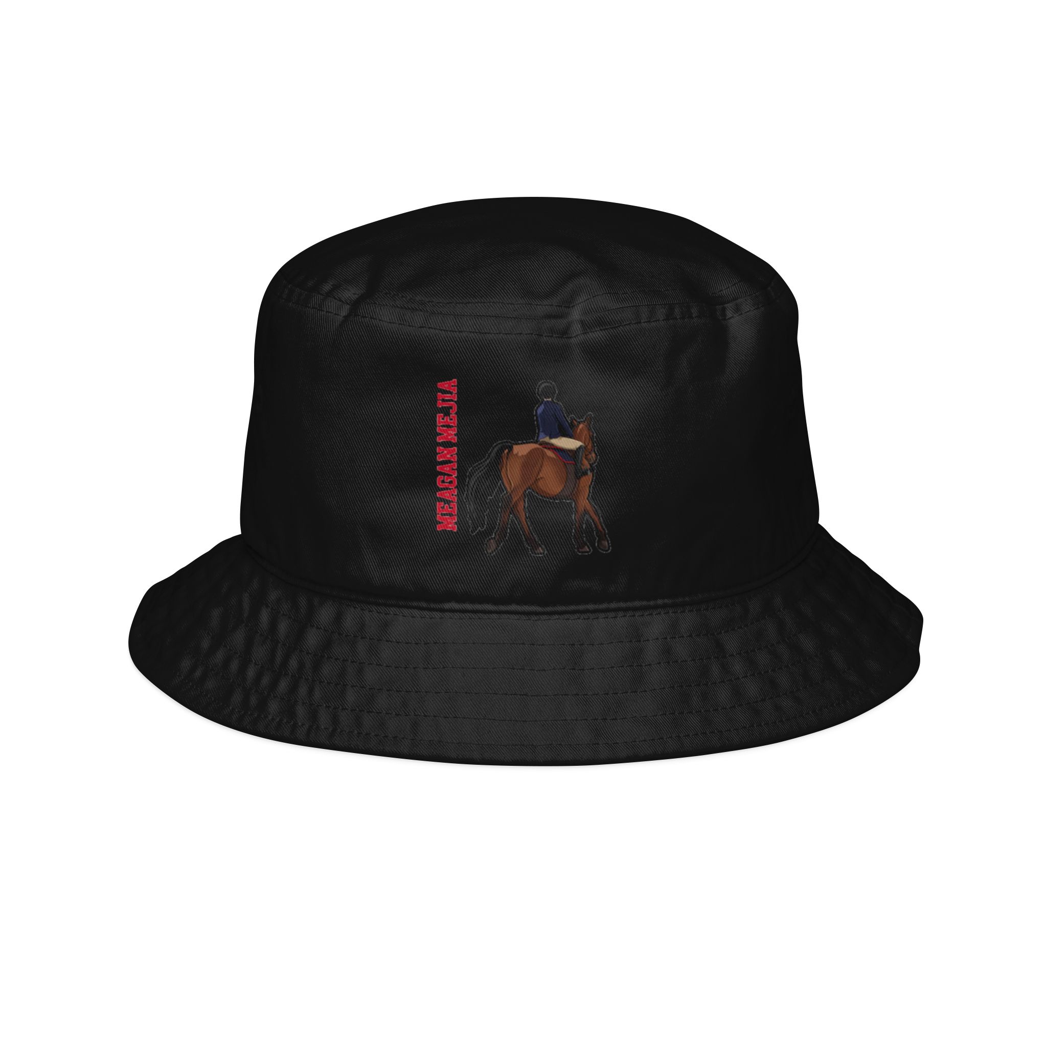 Bucket Hat — character_name_vertical in Black