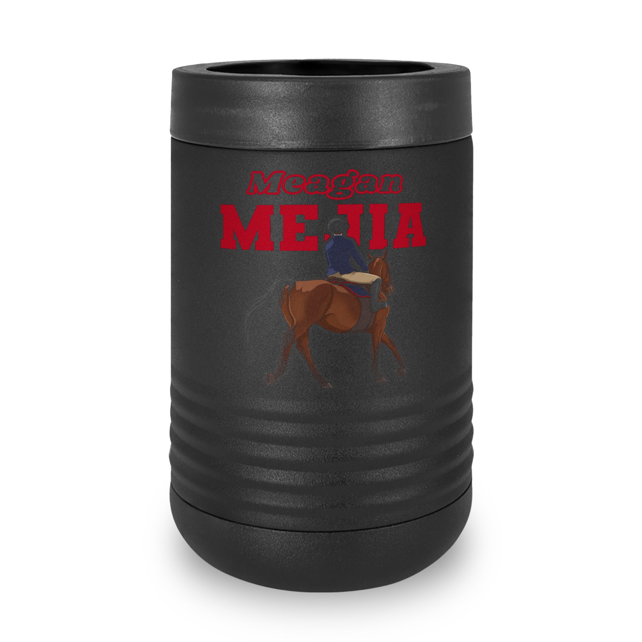 Stainless Can Cooler — character_name_arch in Black