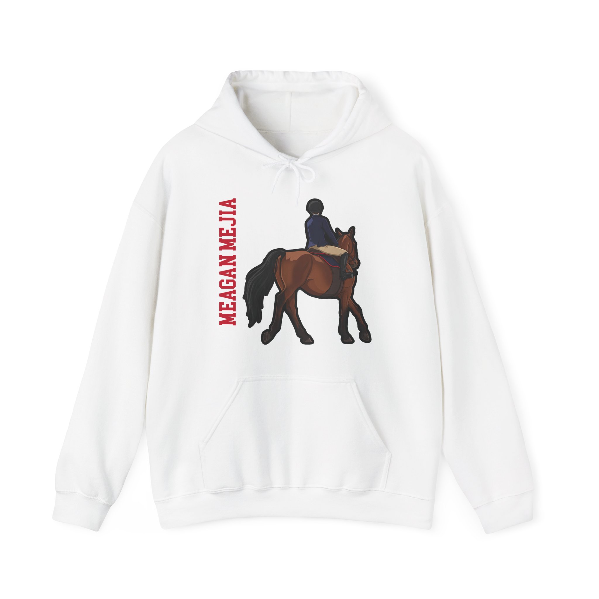 Hoodie — character_name_vertical in White