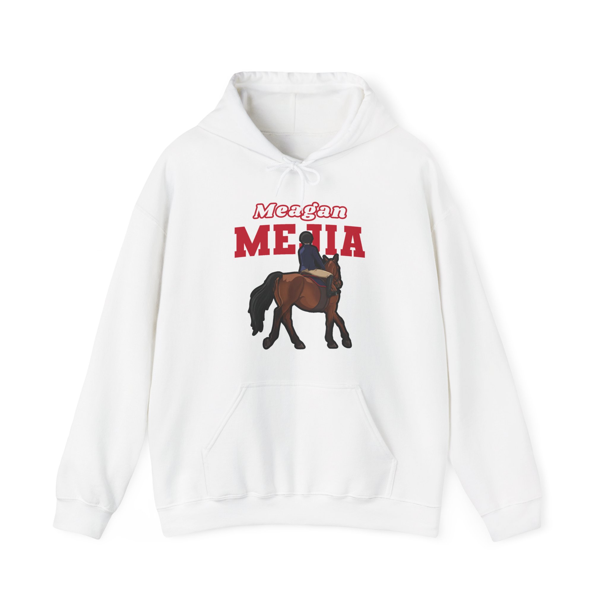 Hoodie — character_name_arch in White