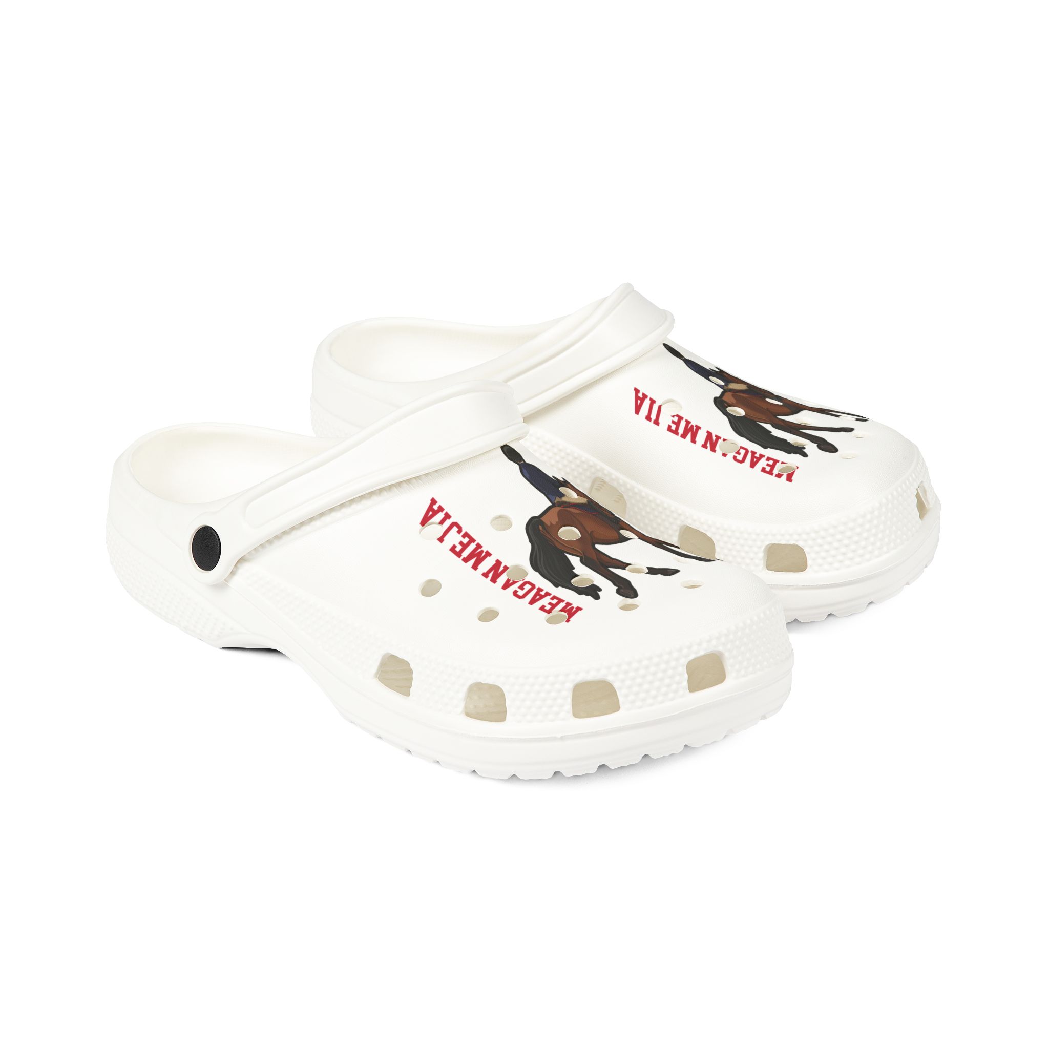 Rubber Clogs — character_name_vertical in White