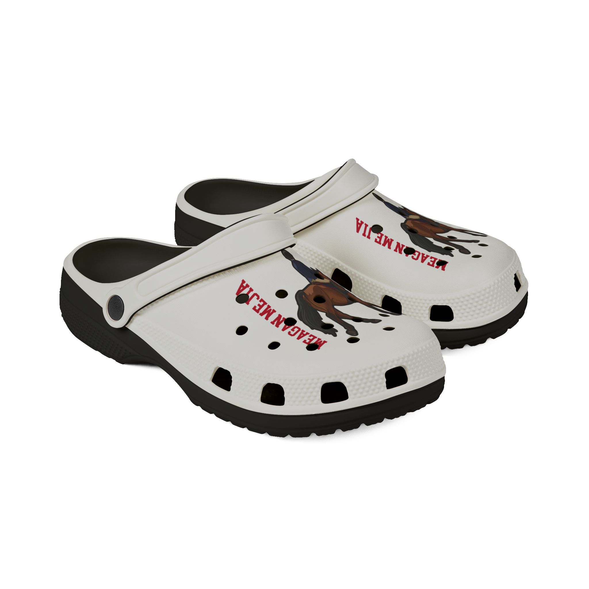 Rubber Clogs — character_name_vertical in Black