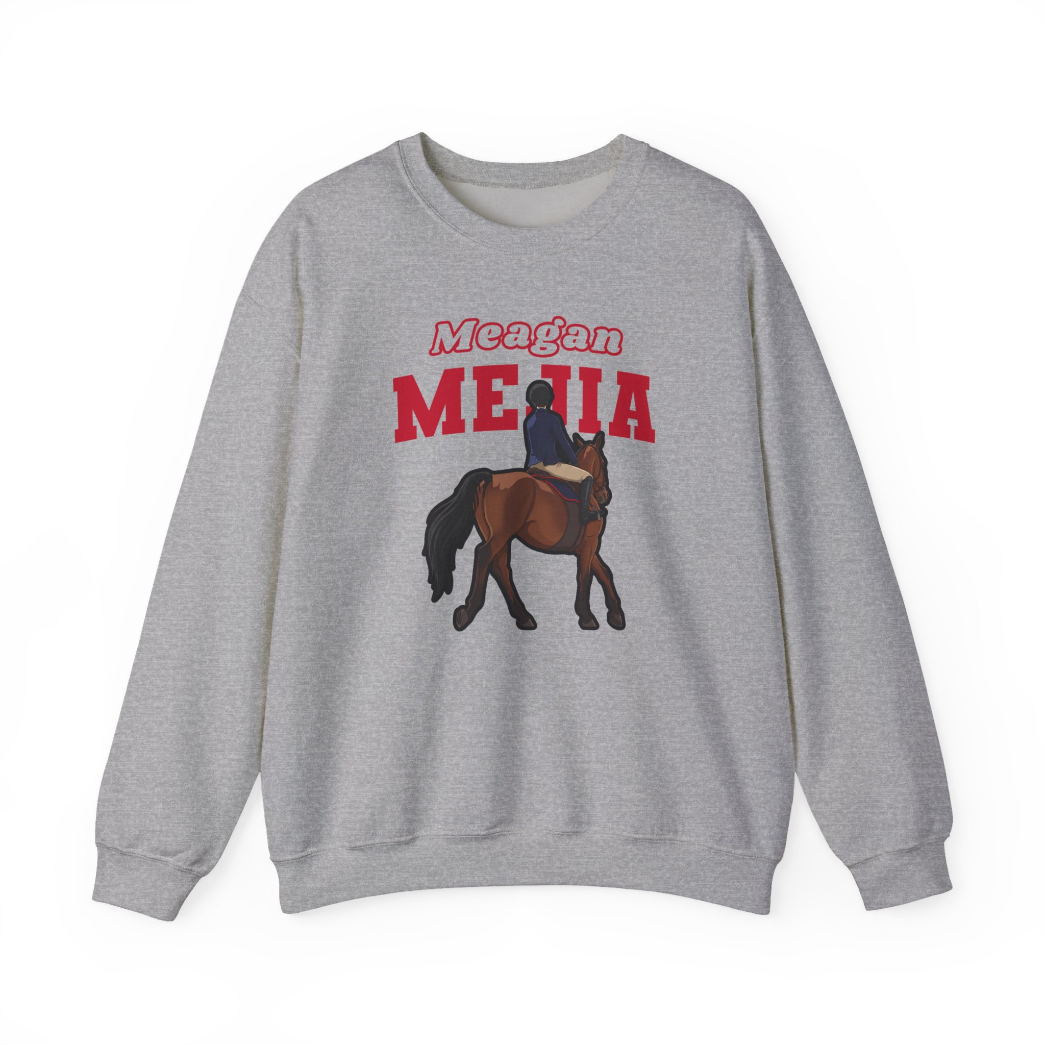 Crewneck Sweatshirt — character_name_arch in Grey