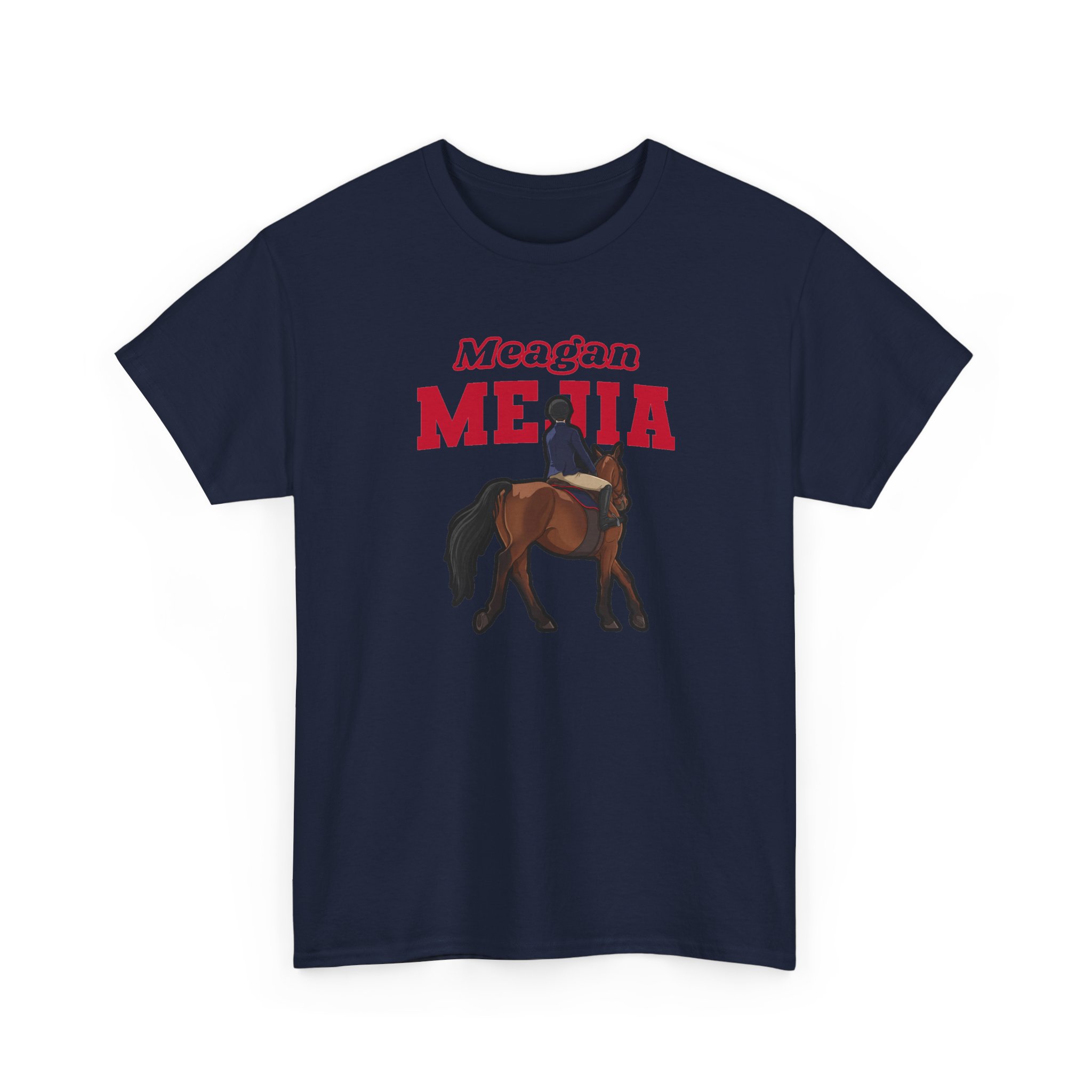 Tee — character_name_arch in Navy
