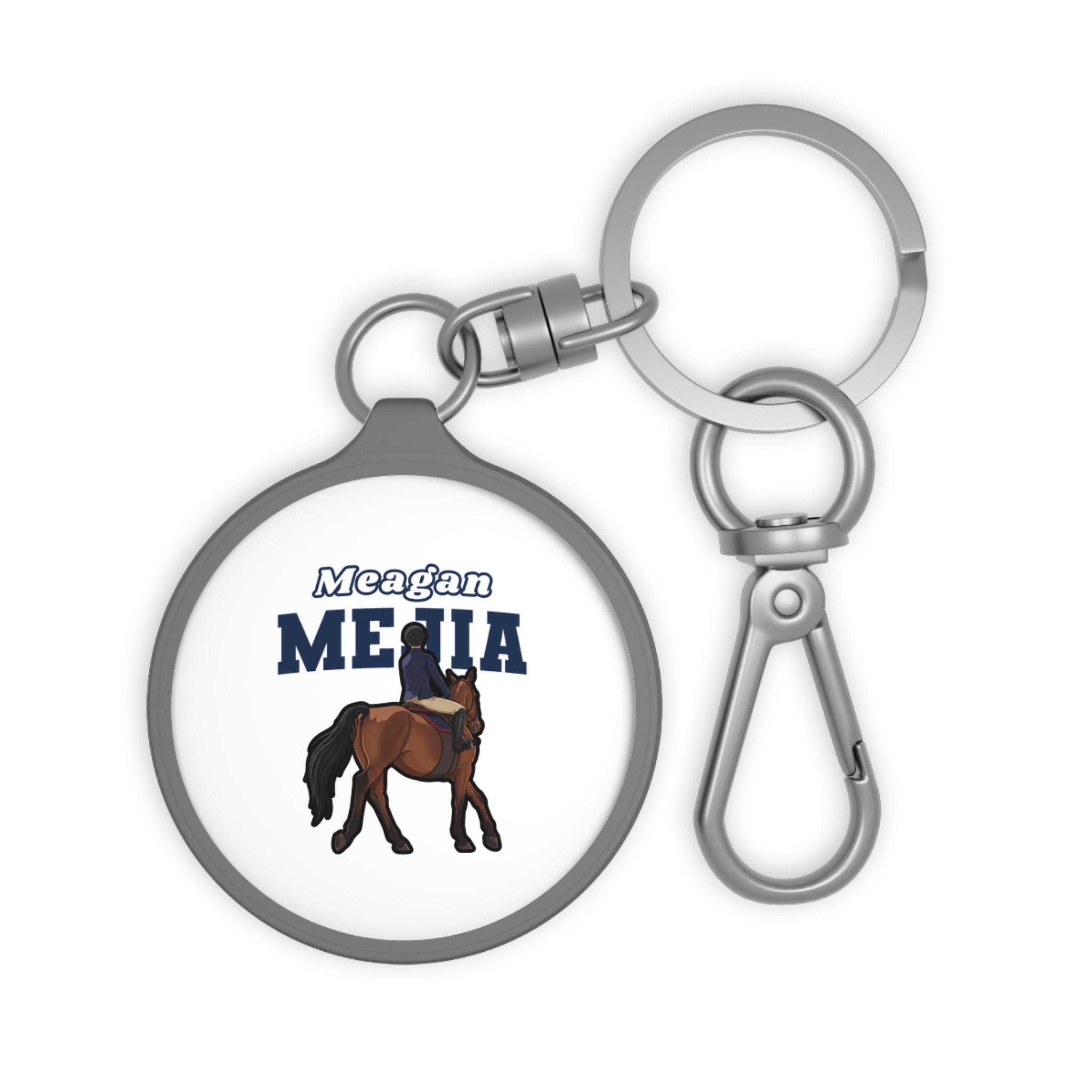 Keychain — character_name_arch in Grey