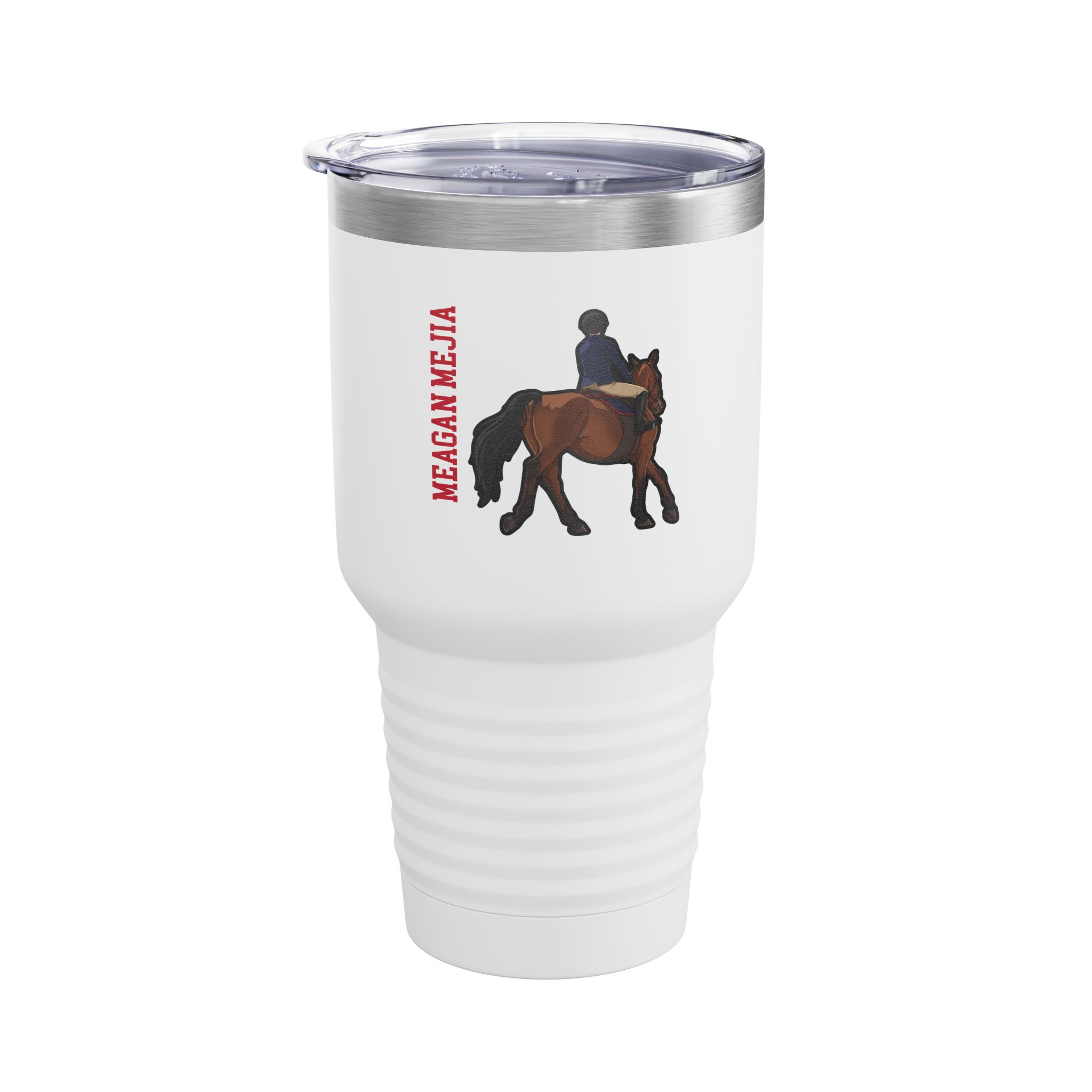 30oz Tumbler — character_name_vertical in White