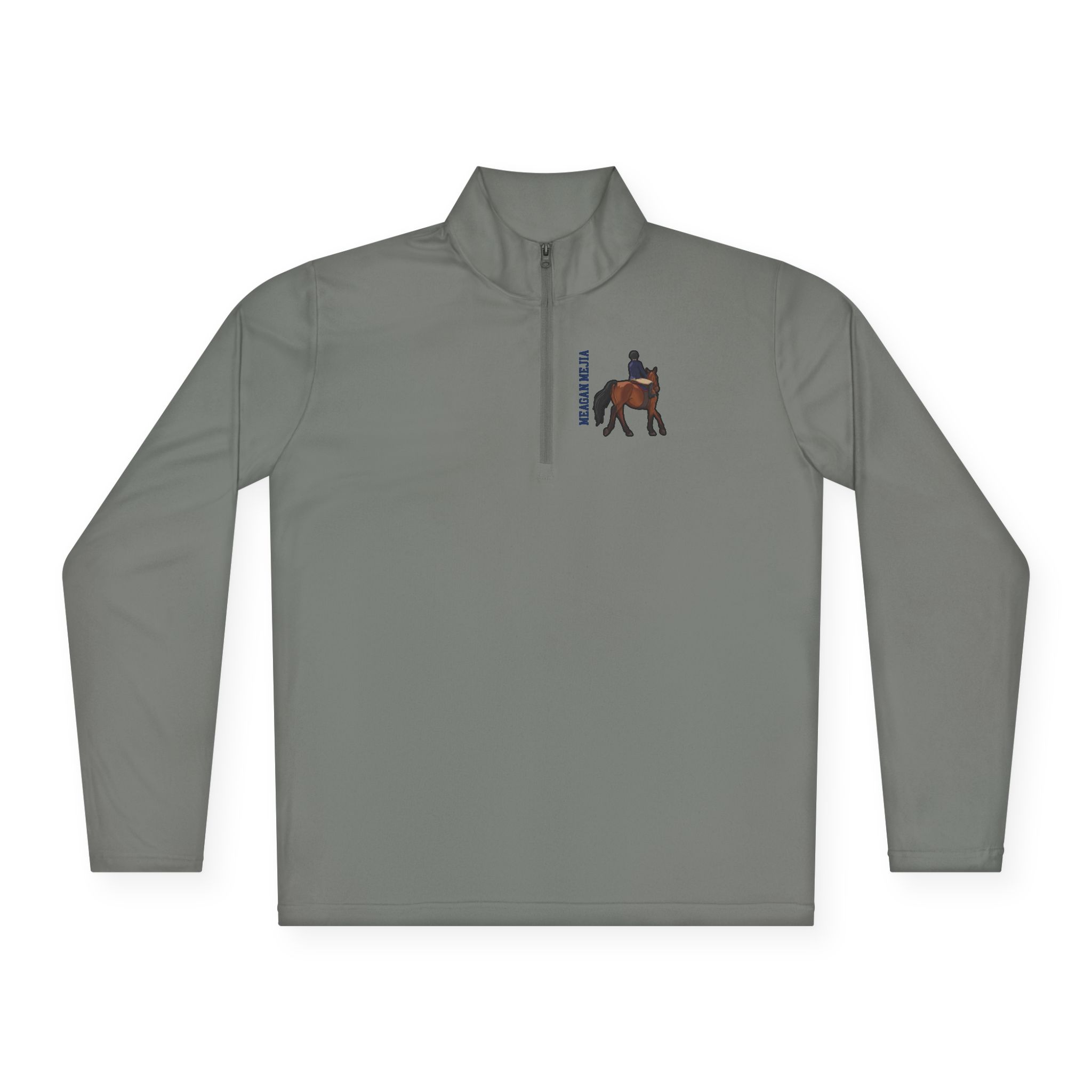 Q-Zip Pullover — character_name_vertical in Grey