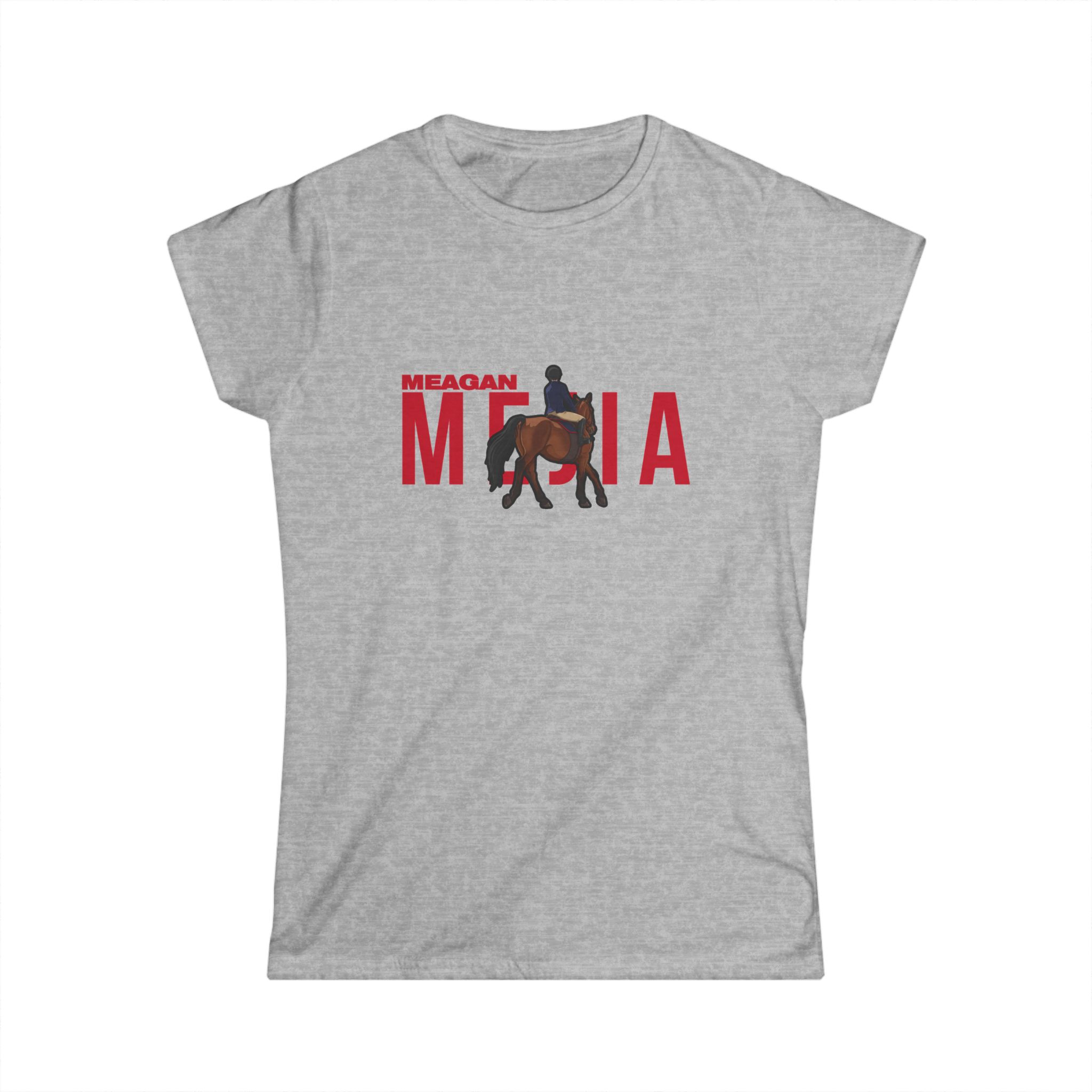 Women's Softstyle Tee — character_player_name in Grey