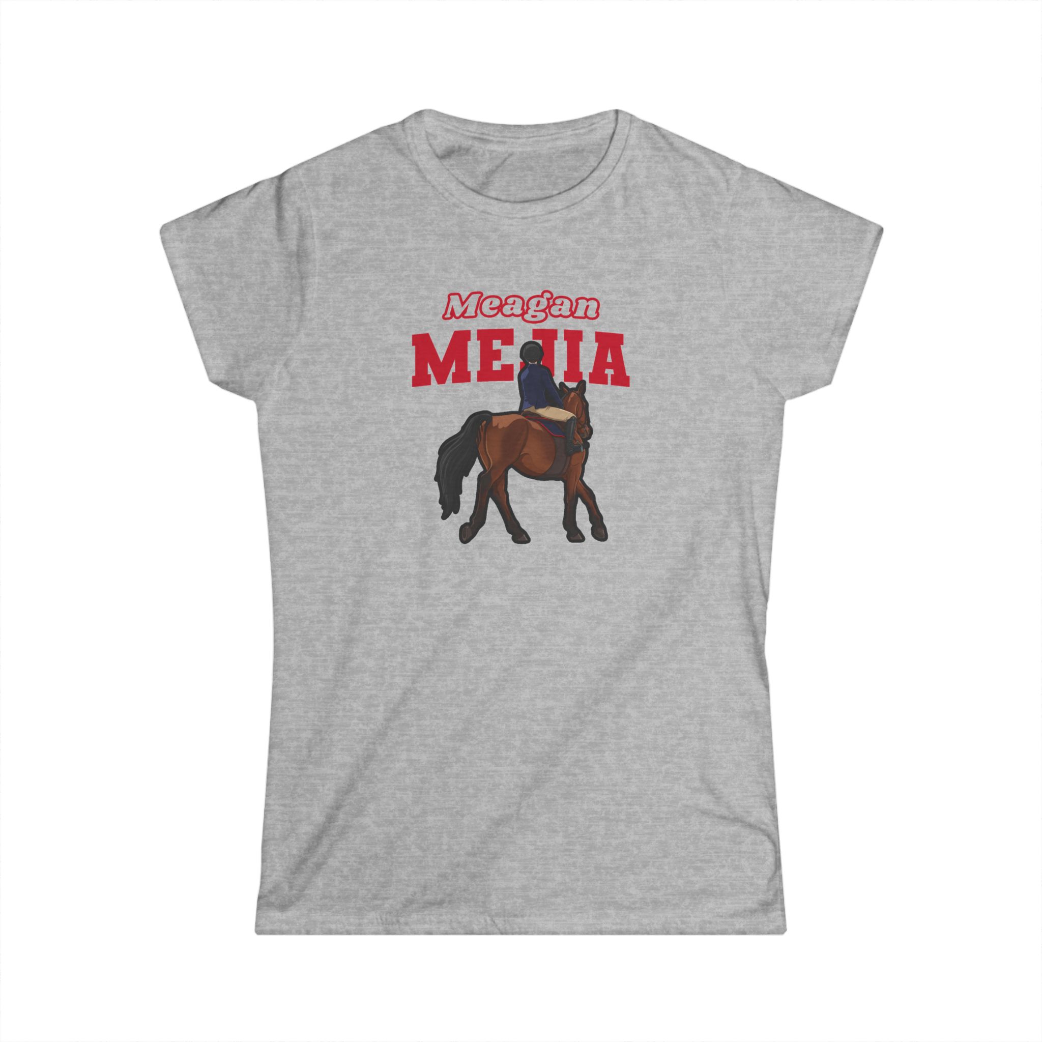 Women's Softstyle Tee — character_name_arch in Grey