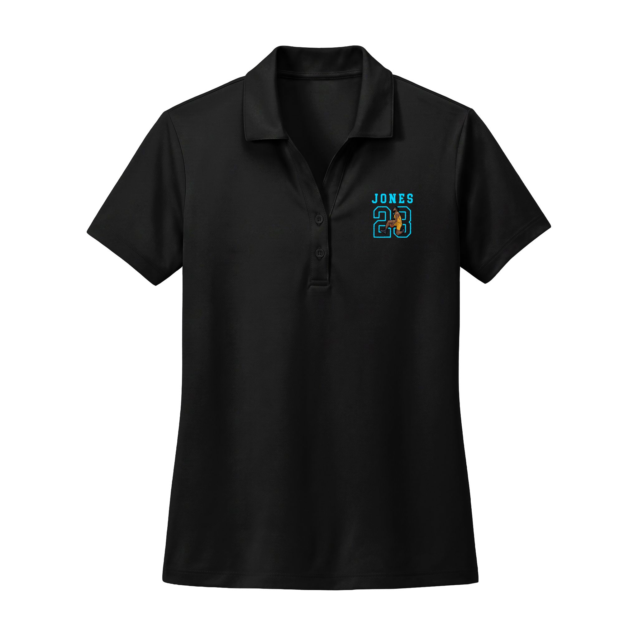 Women's Polo — character_shirsey in Black