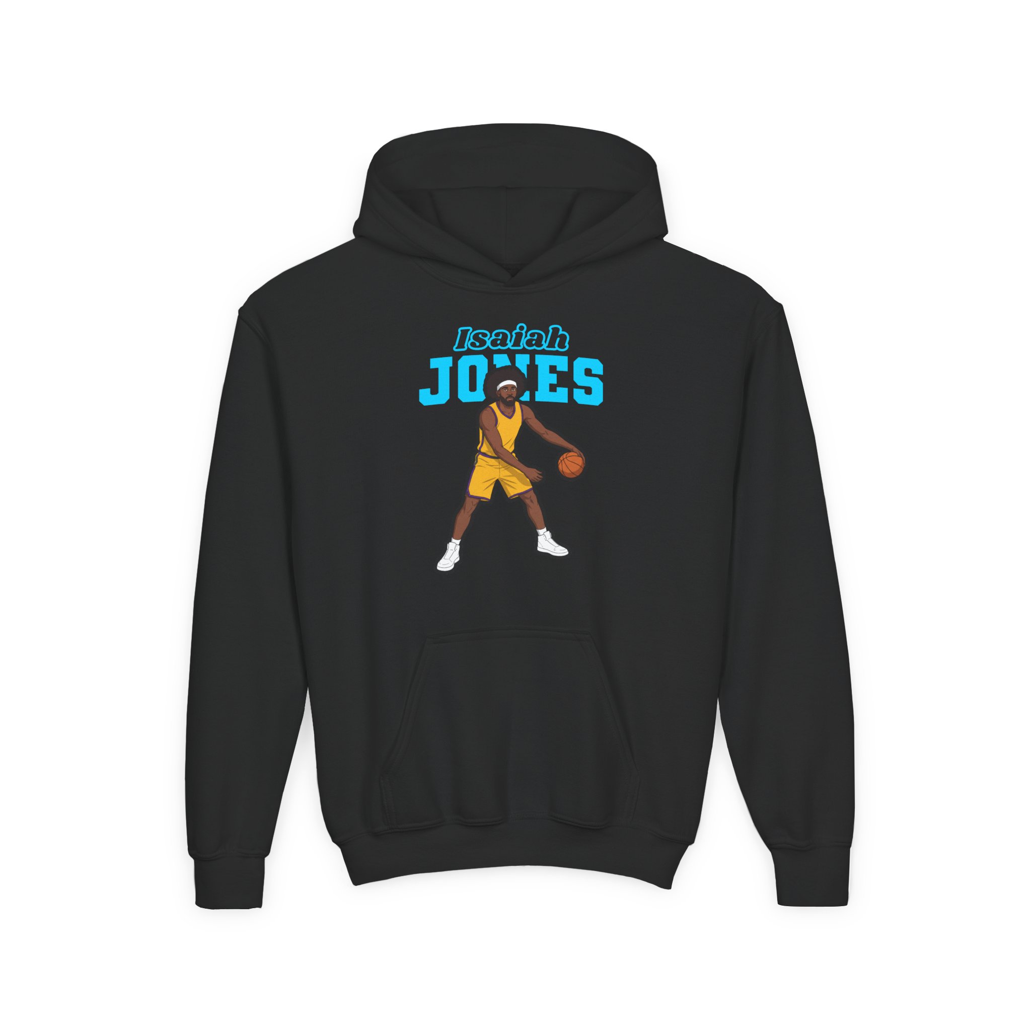 Youth Hoodie — character_name_arch in Black