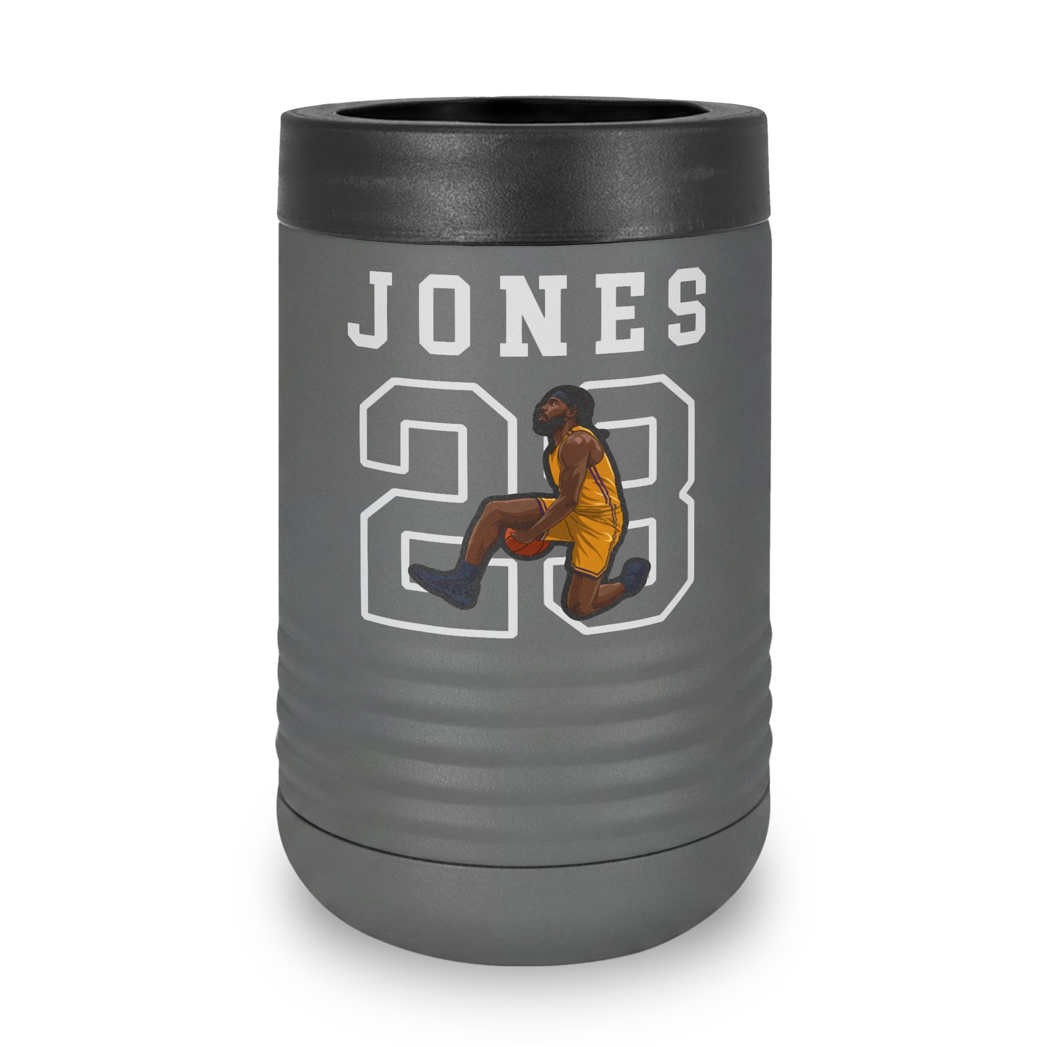 Stainless Can Cooler — character_shirsey in Grey