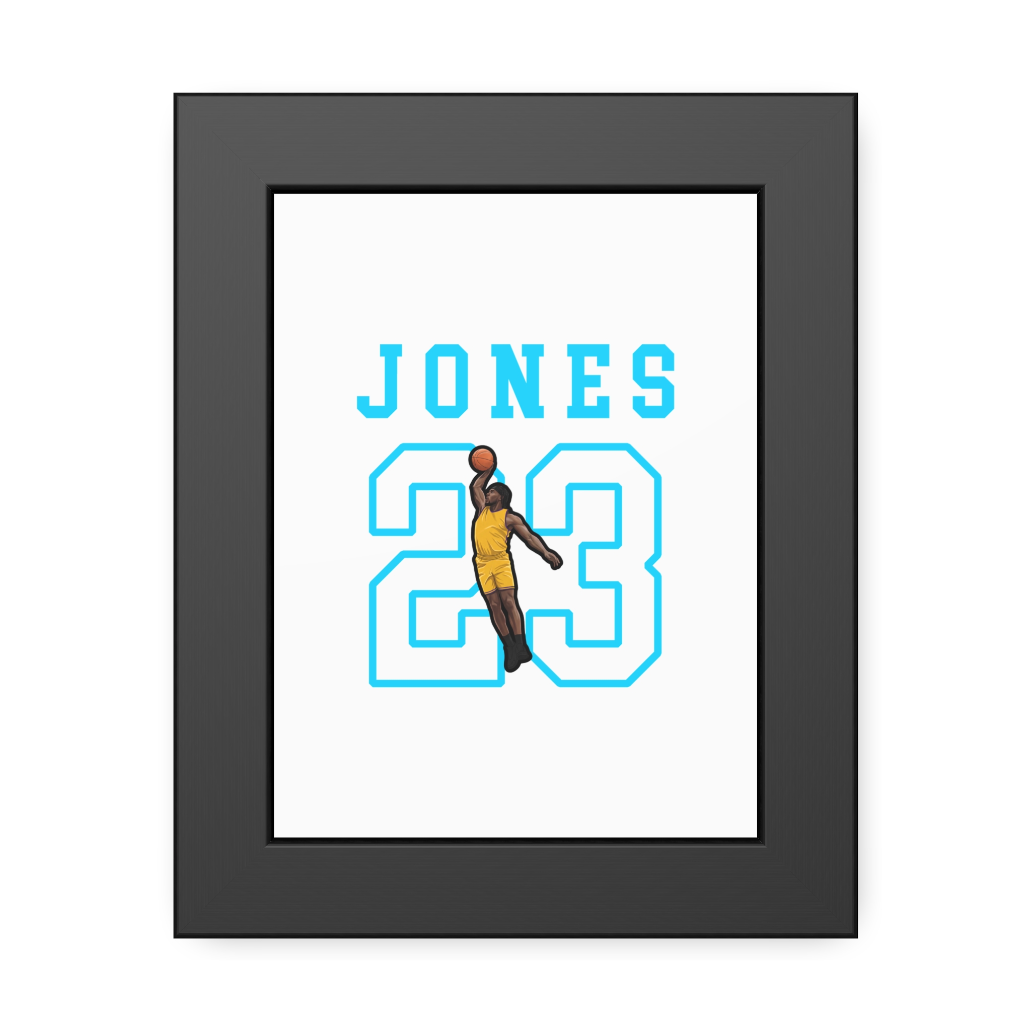 Framed Poster — character_shirsey in Black