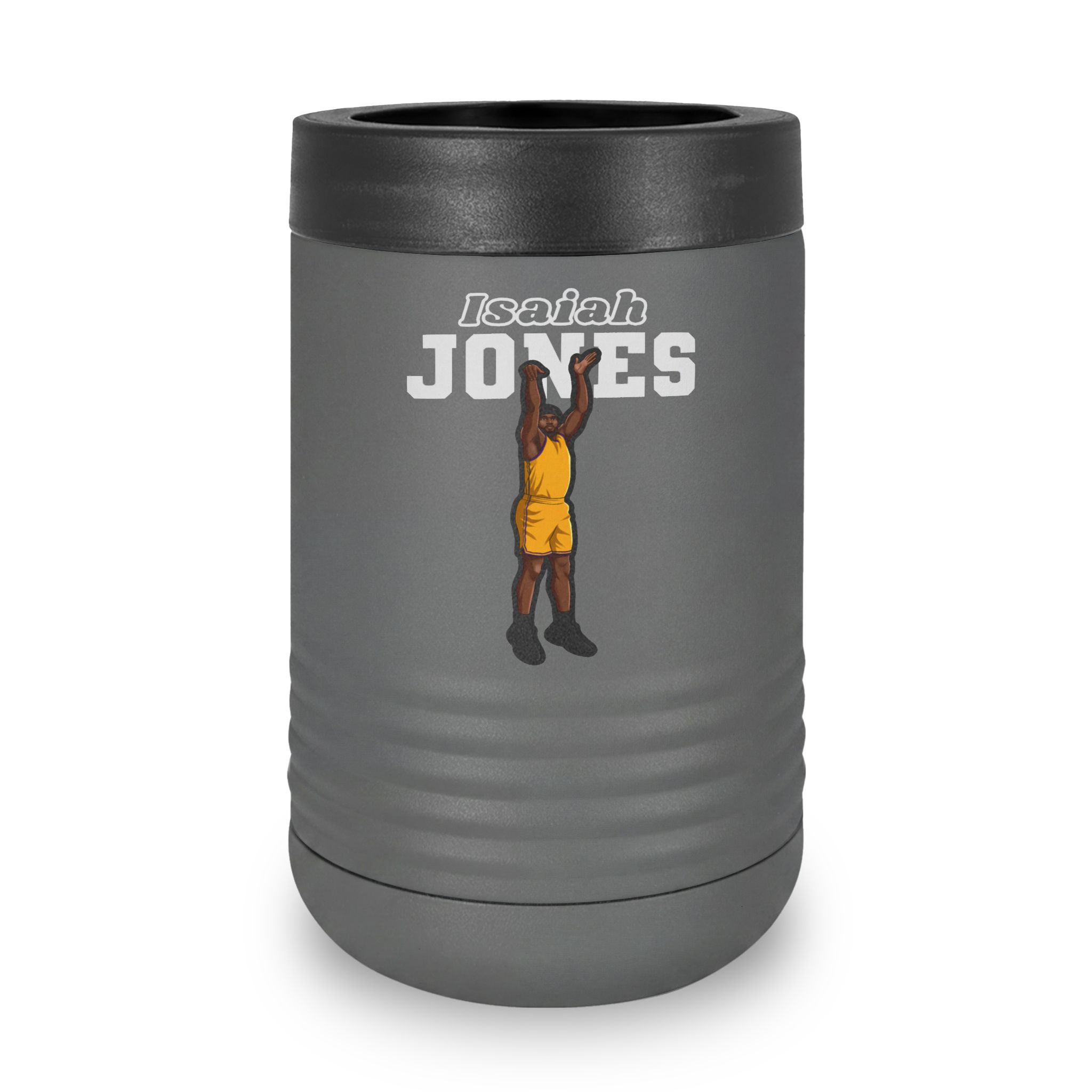 Stainless Can Cooler — character_name_arch in Grey
