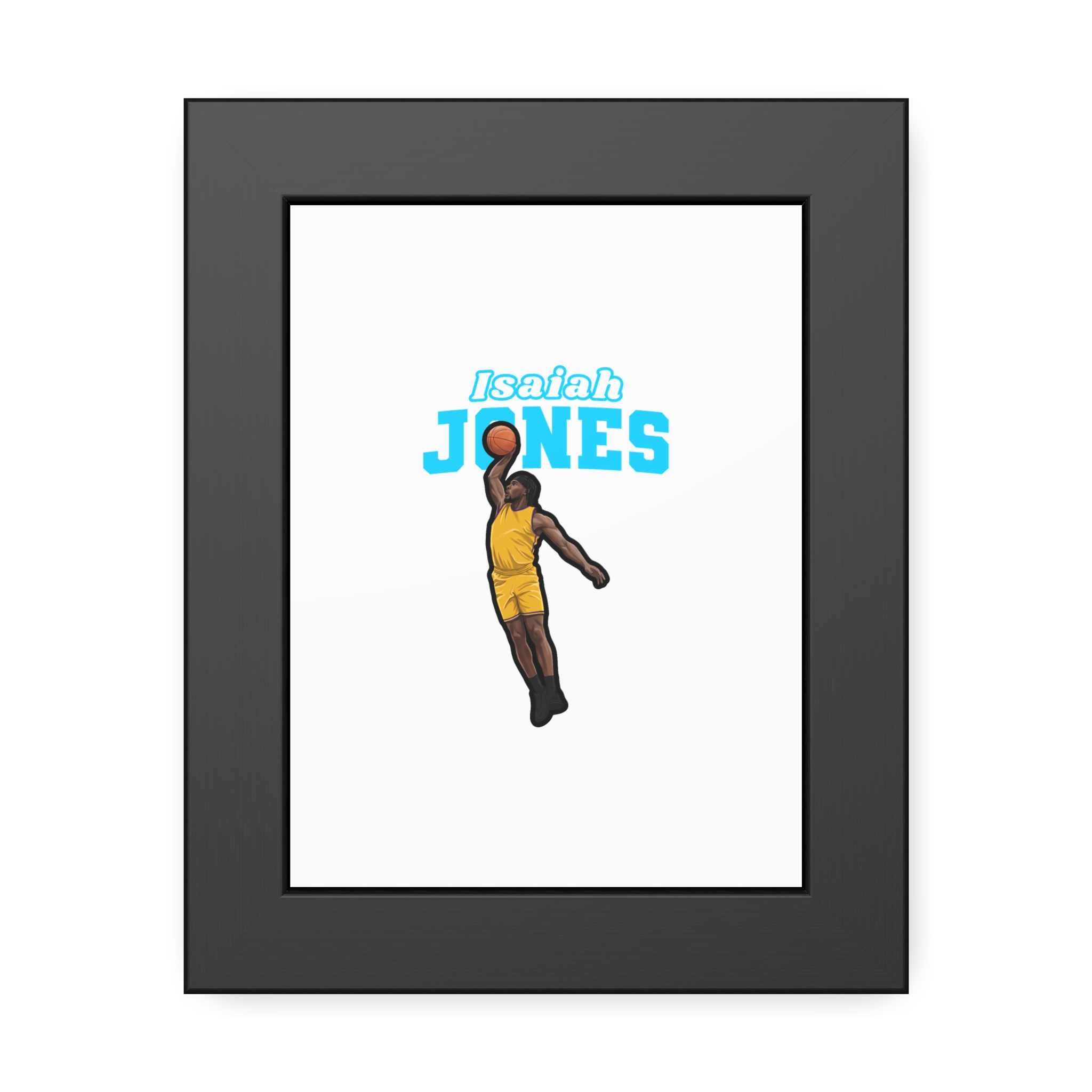 Framed Poster — character_name_arch in Black