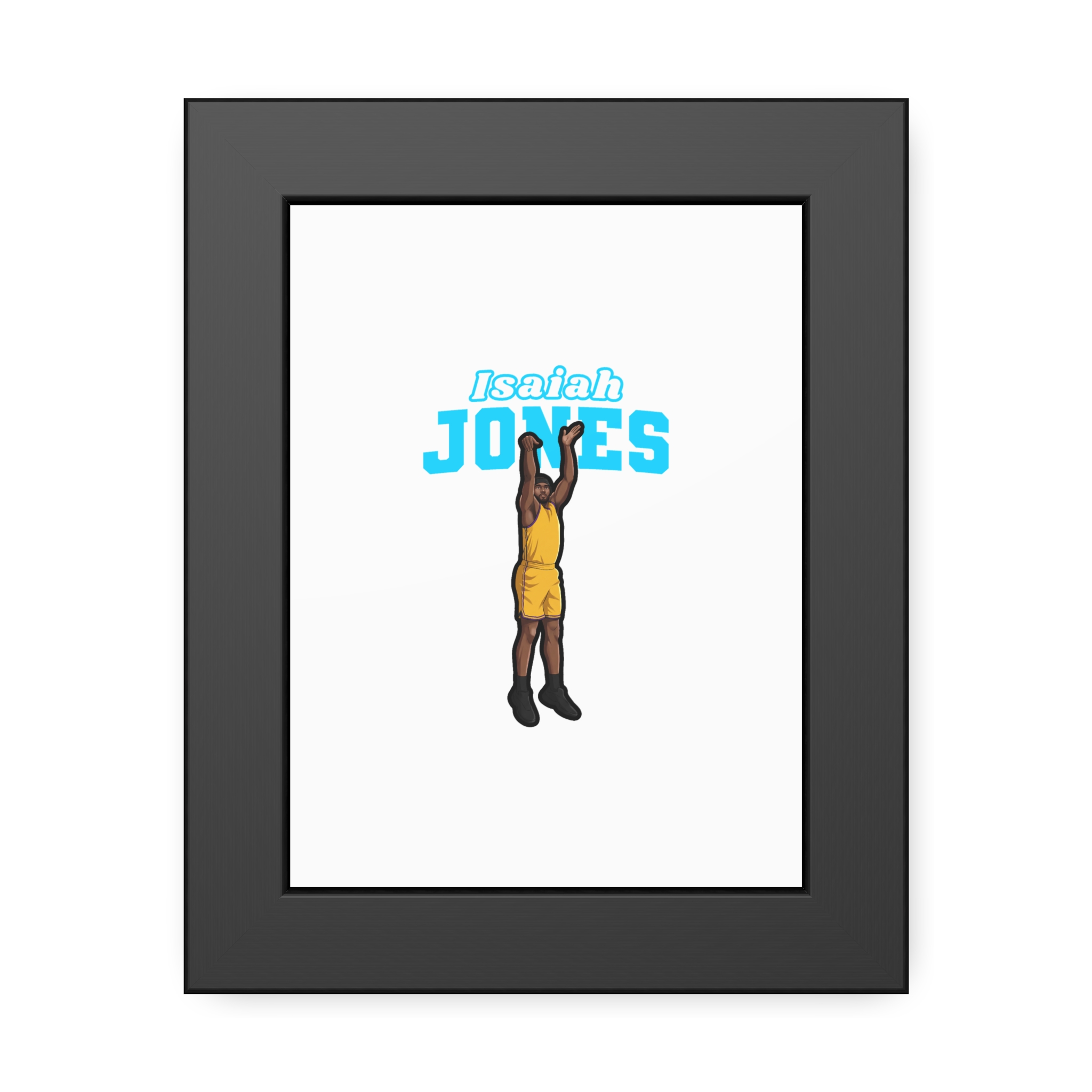 Framed Poster — character_name_arch in Black
