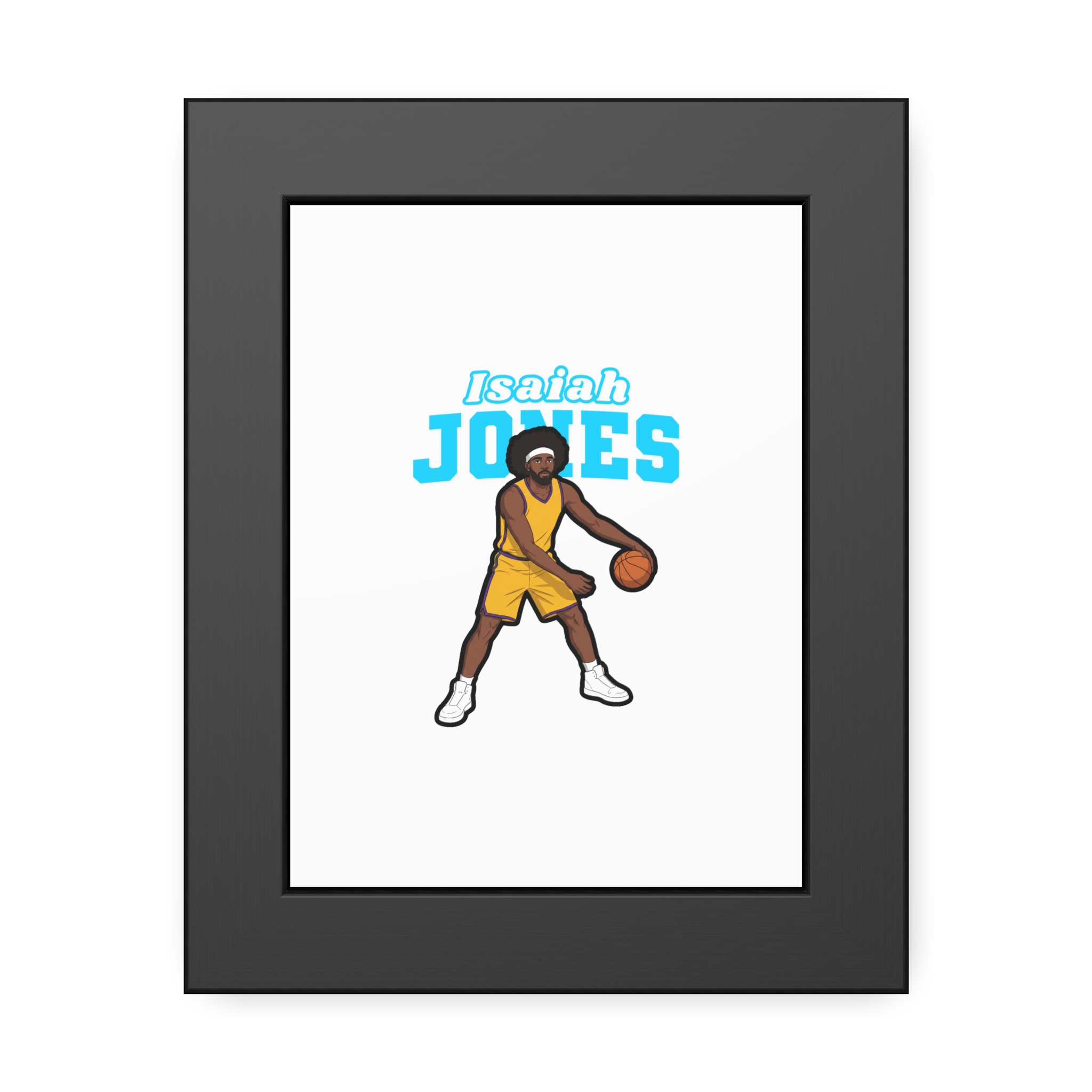 Framed Poster — character_name_arch in Black
