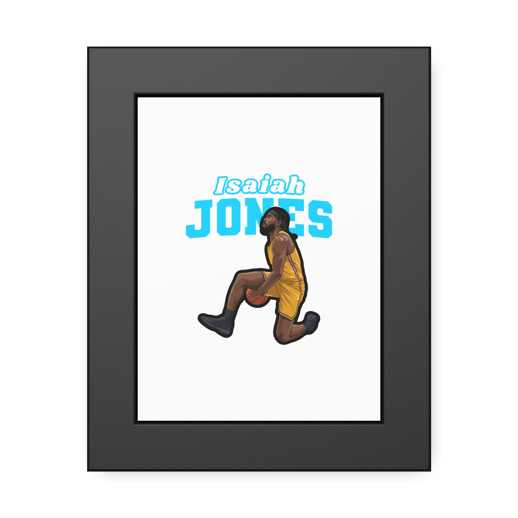 Framed Poster — character_name_arch in Black