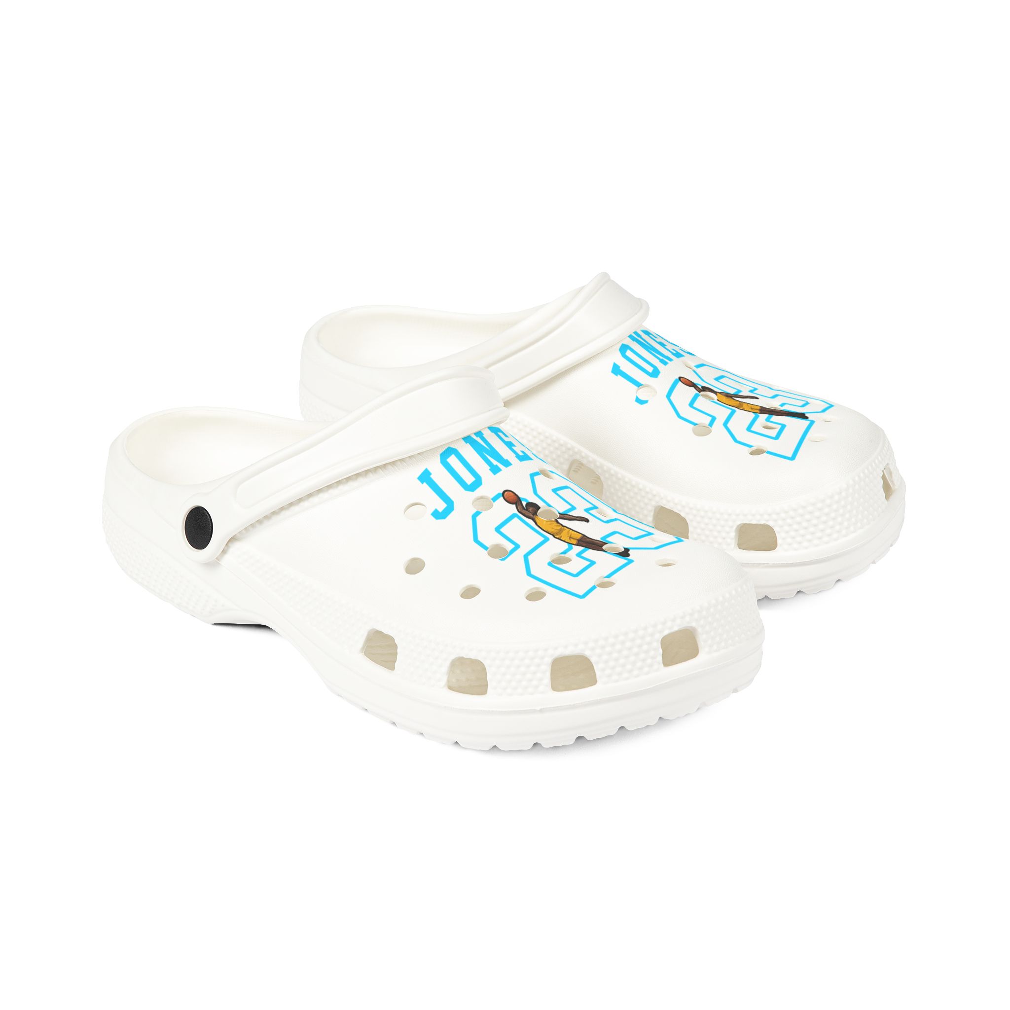 Rubber Clogs — character_shirsey in White