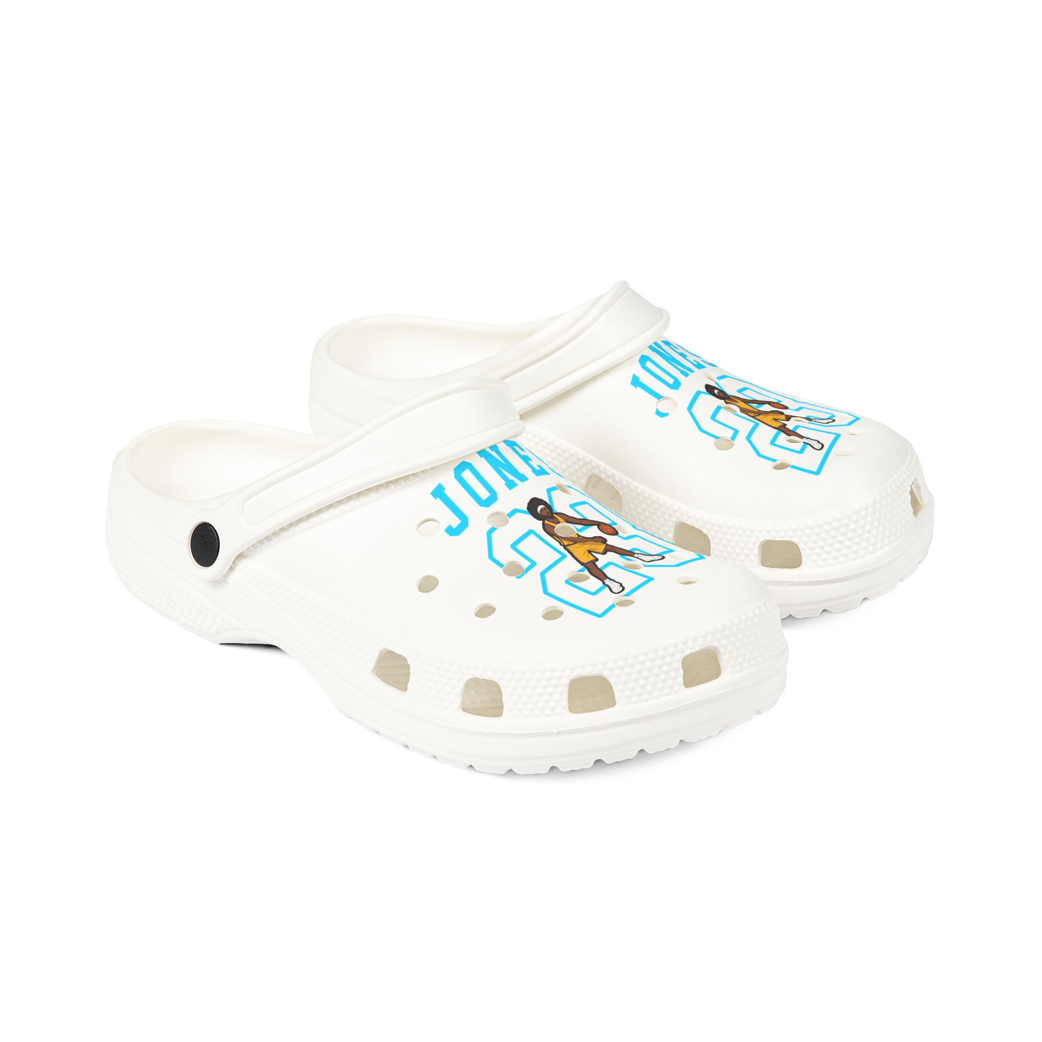 Rubber Clogs — character_shirsey in White